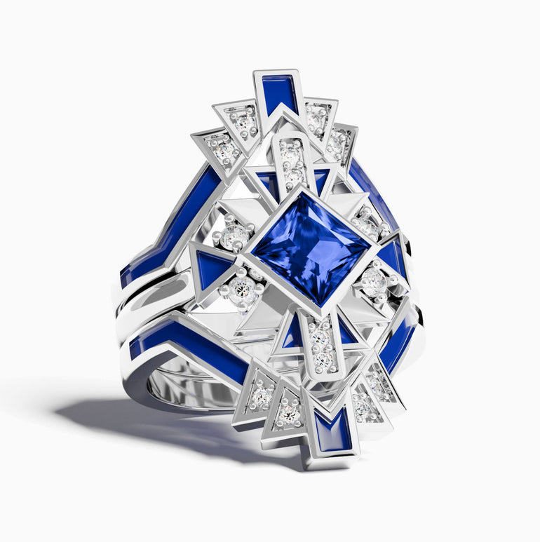Chief's Crown Ring - Sapphire - Serene Western