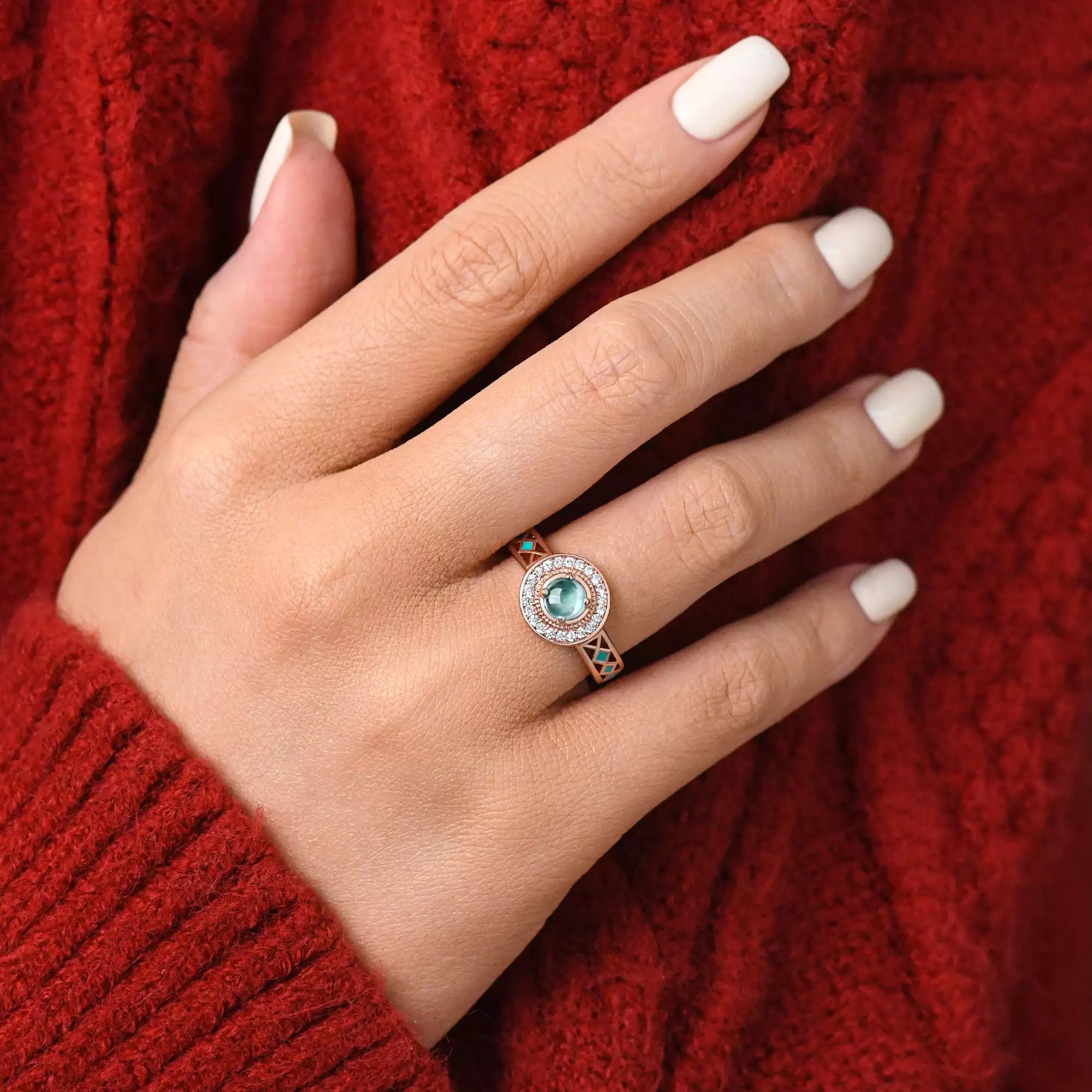 Competitive Spirit Ring - Aquamarine - Serene Western