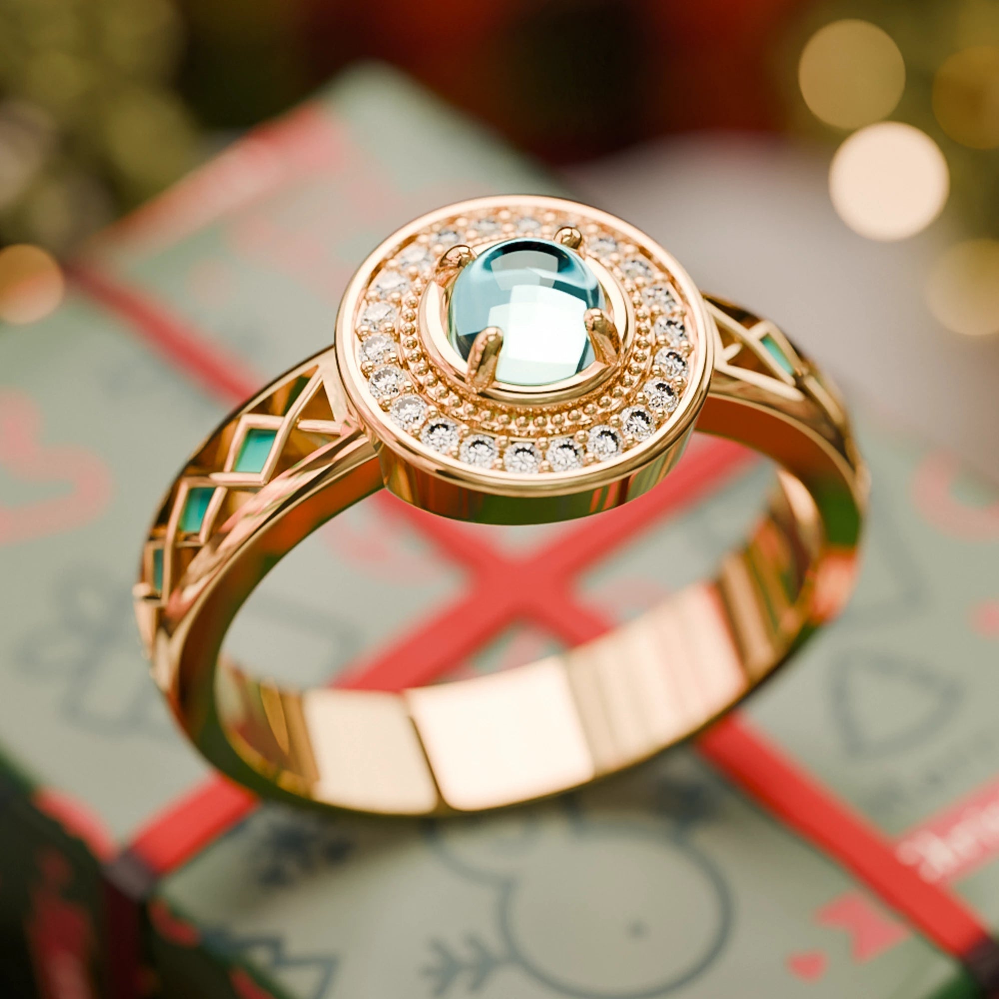 Competitive Spirit Ring - Aquamarine - Serene Western