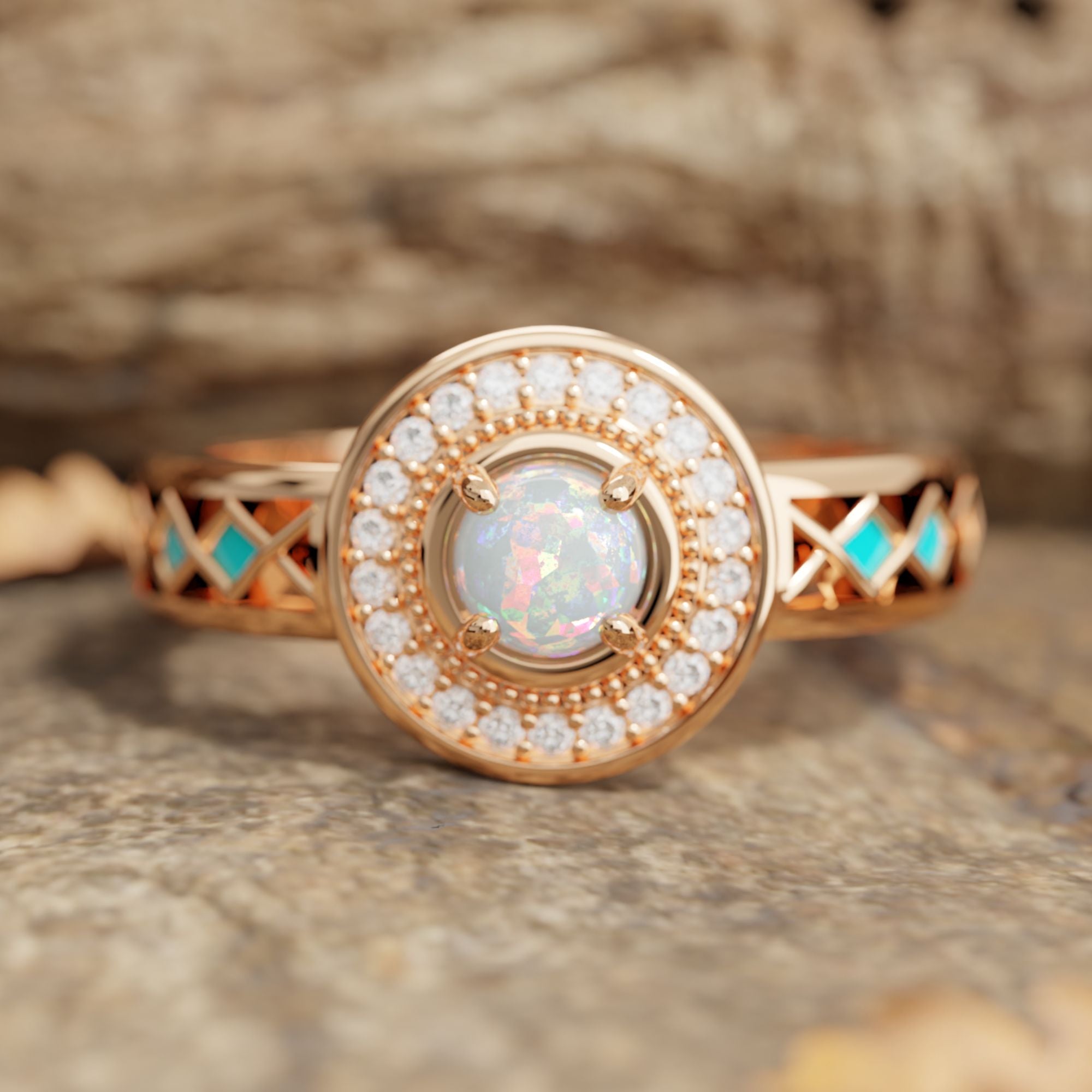 Competitive Spirit Ring - Opal - Serene Western