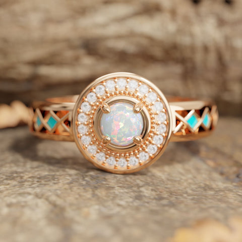 Competitive Spirit Ring - Opal