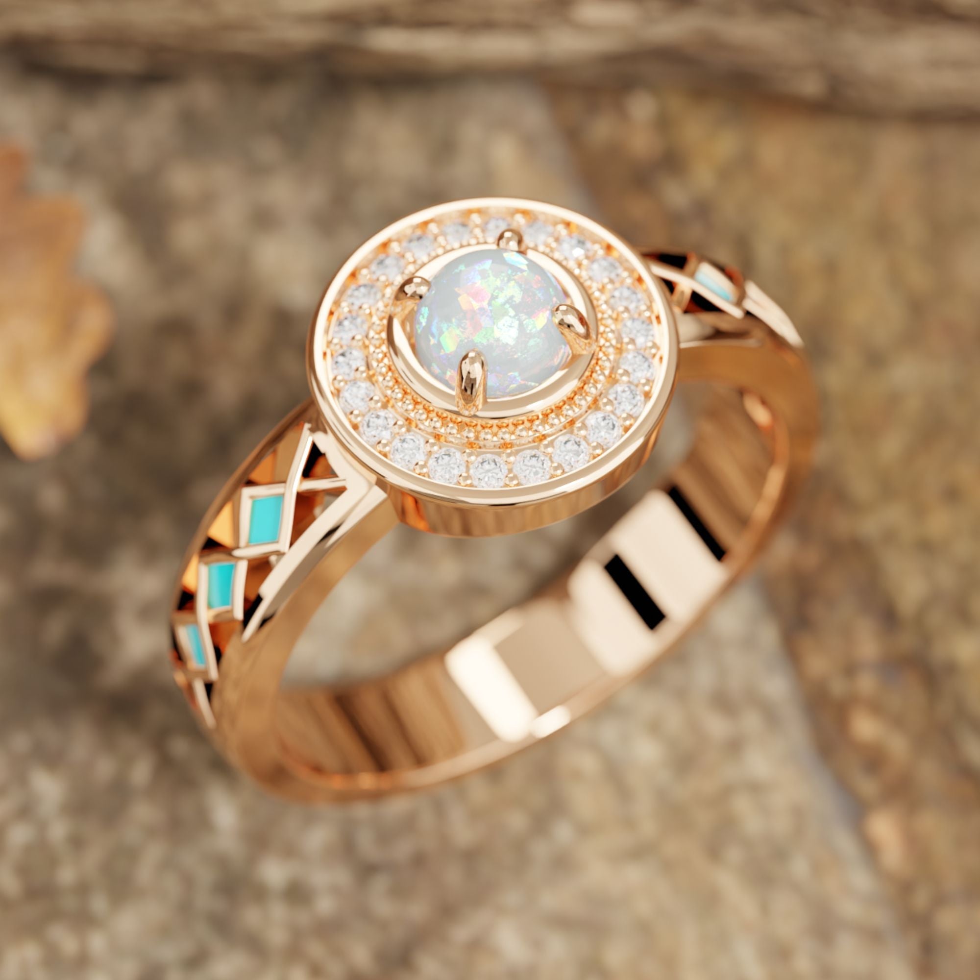 Competitive Spirit Ring - Opal - Serene Western