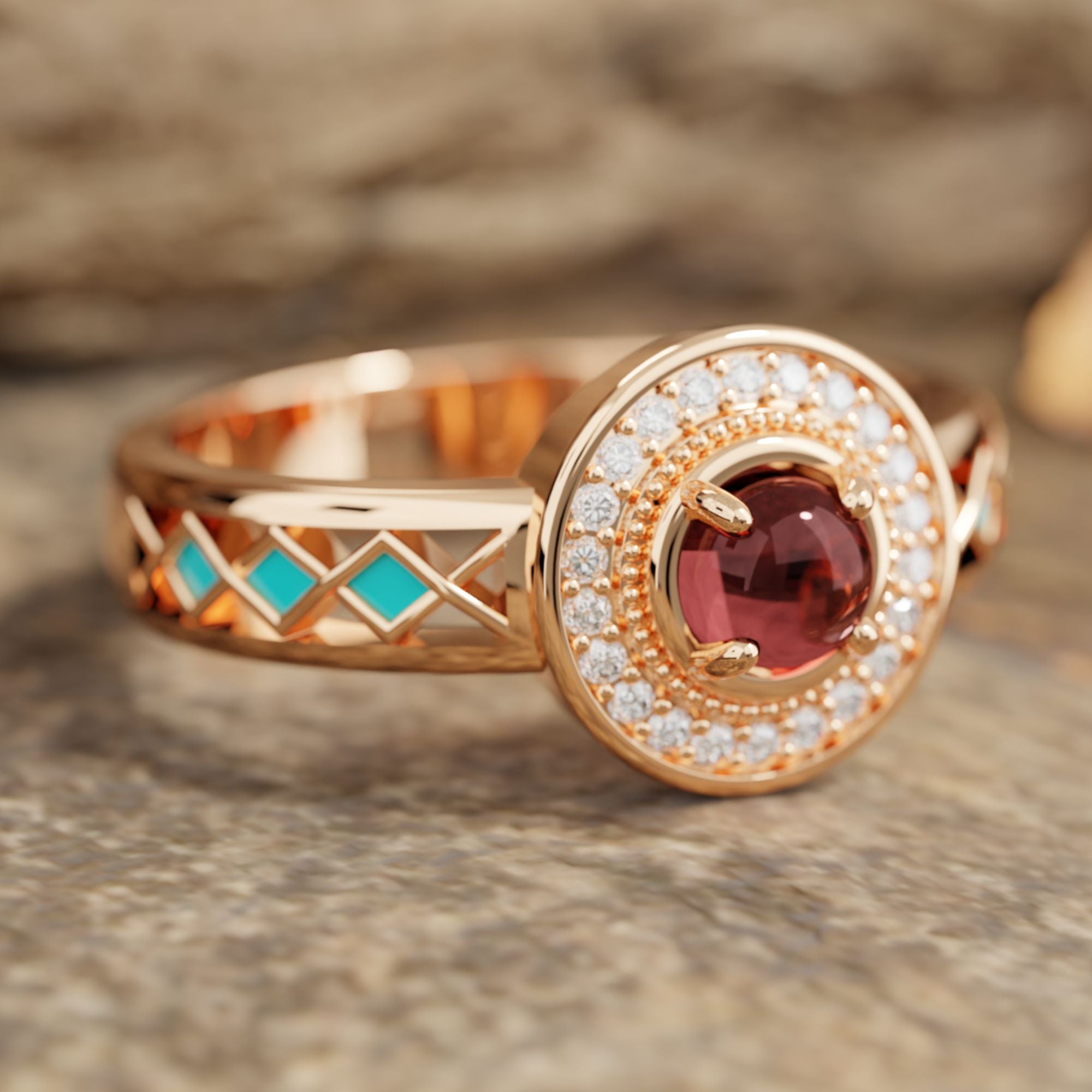 Competitive Spirit Ring - Ruby - Serene Western