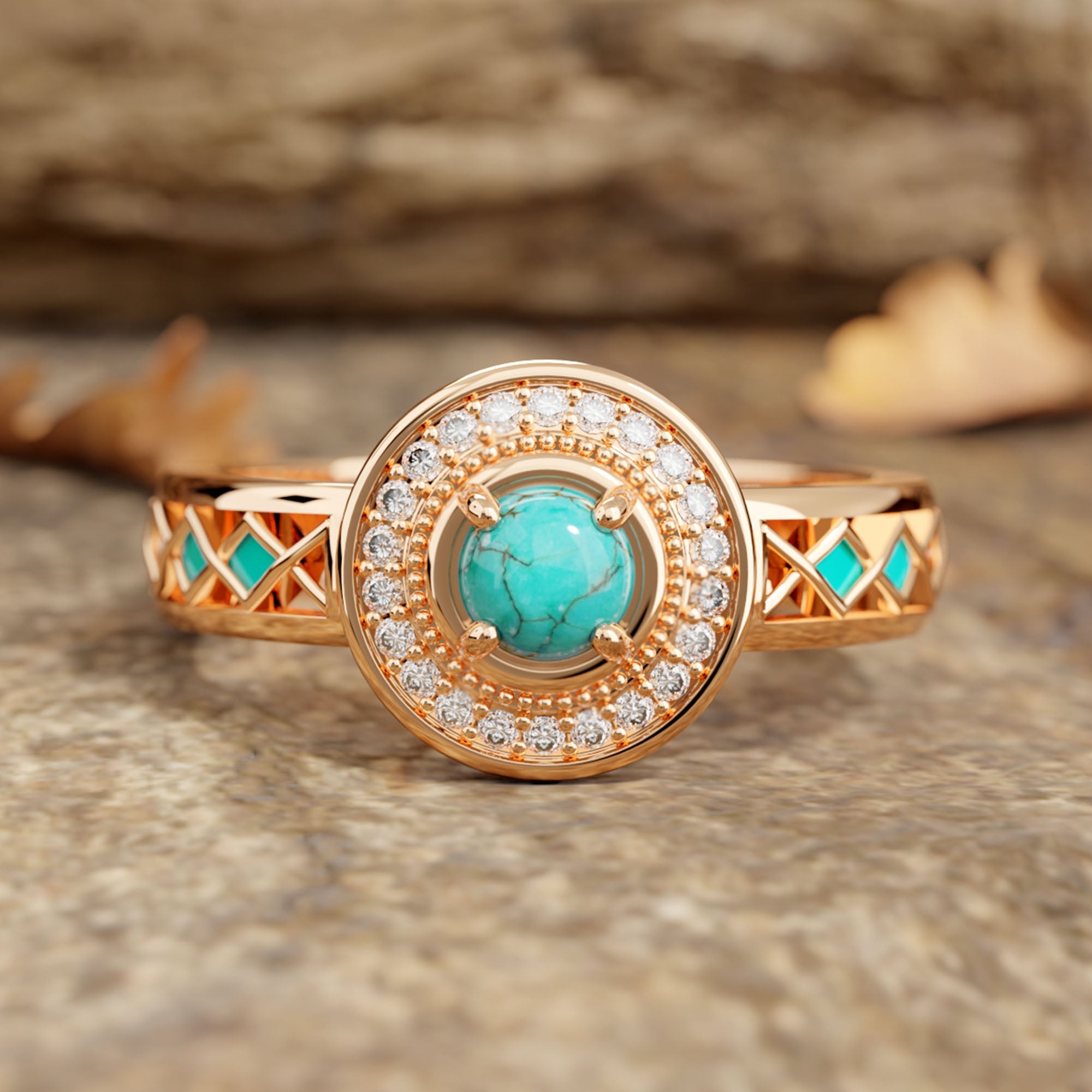 Competitive Spirit Ring - Turquoise - Serene Western