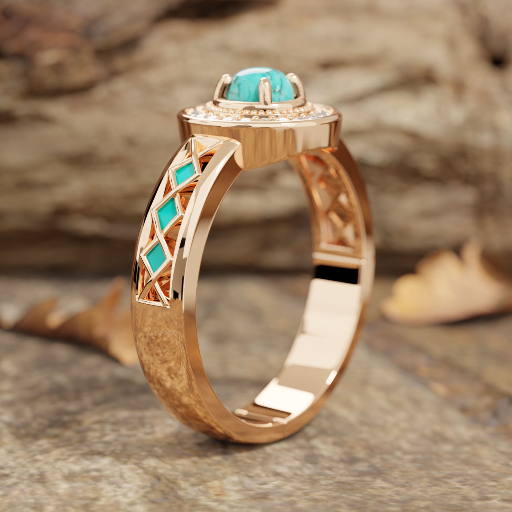 Competitive Spirit Ring - Turquoise - Serene Western