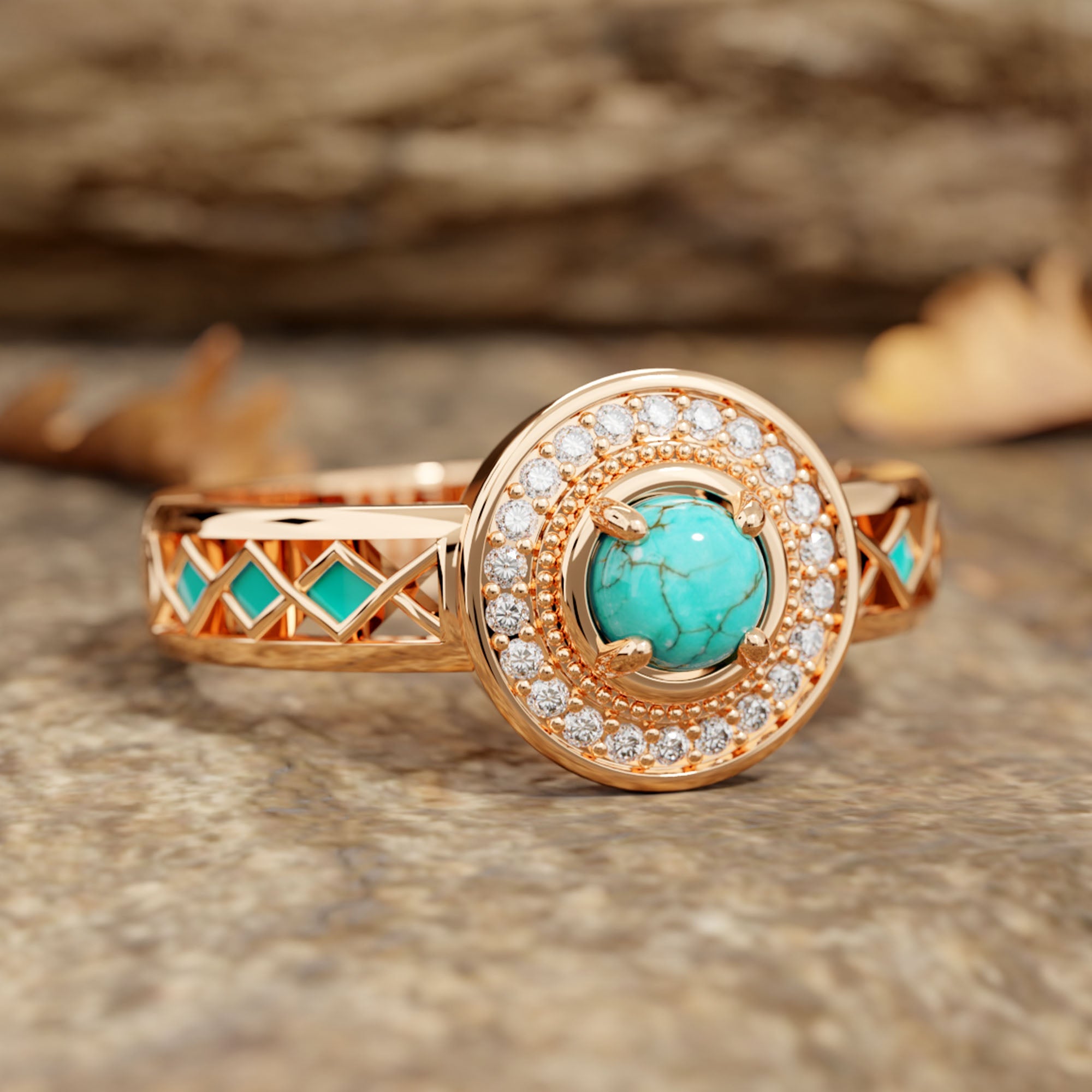 Competitive Spirit Ring - Turquoise - Serene Western