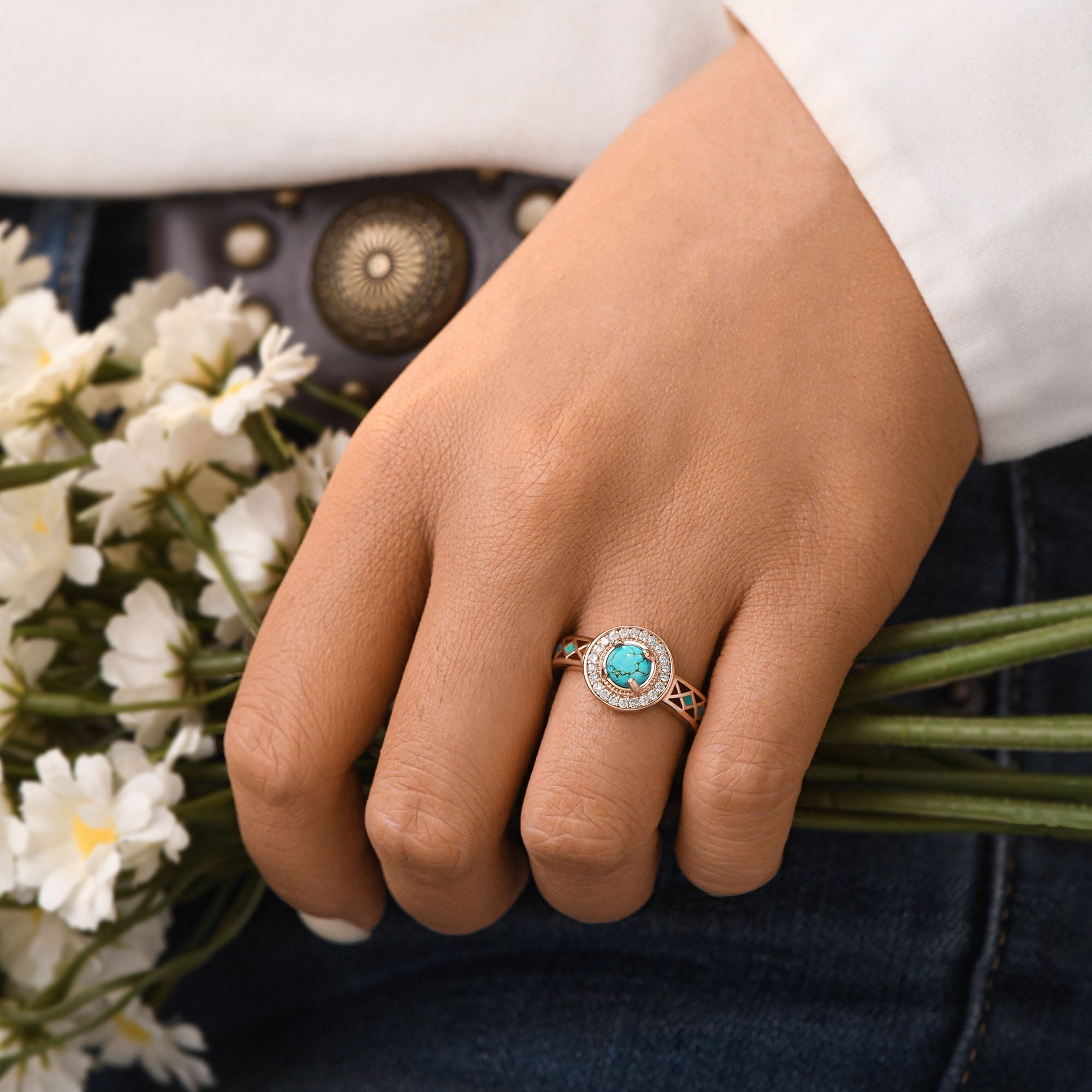 Competitive Spirit Ring - Turquoise - Serene Western