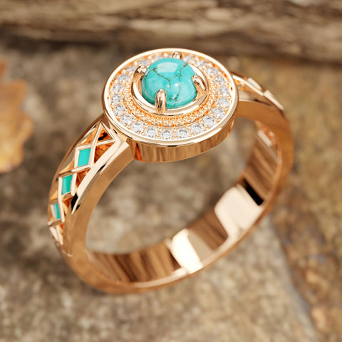 Competitive Spirit Ring - Turquoise