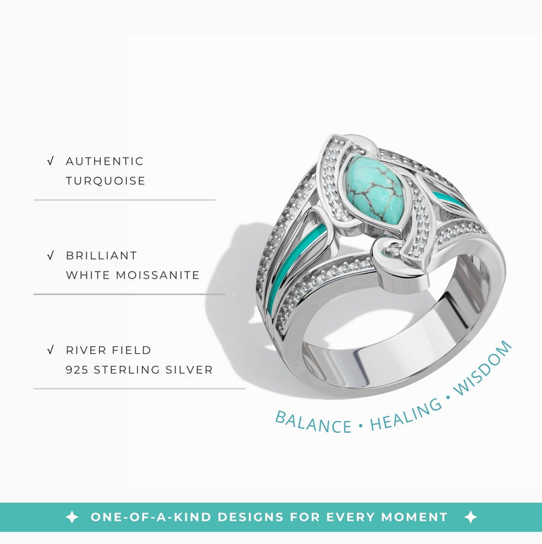 Cyclone Boomerang Ring - Serene Western