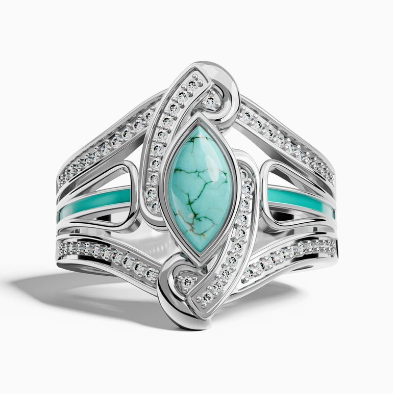 Cyclone Boomerang Ring - Serene Western
