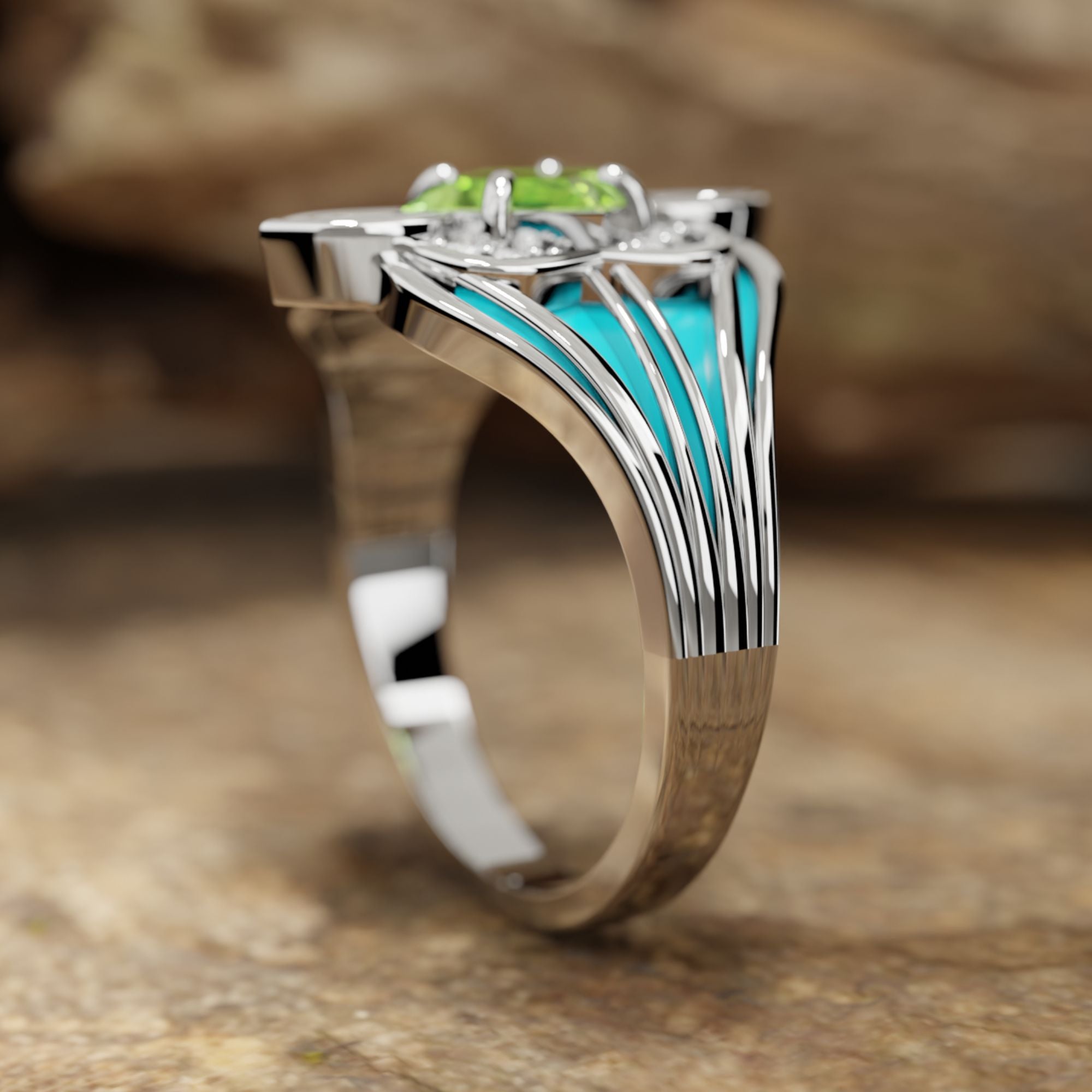 Dazzling Dawn Ring - Peridot - Serene Western