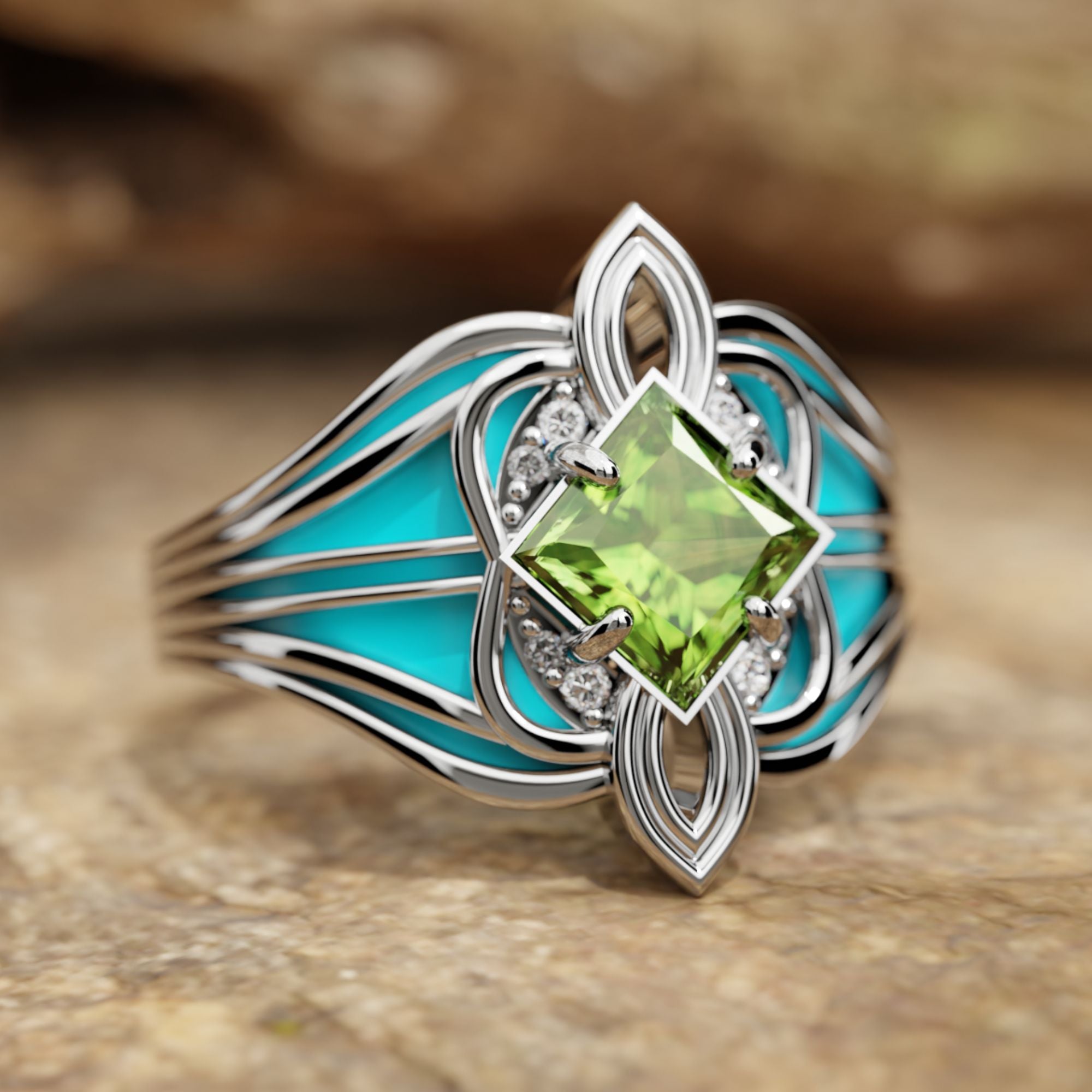 Dazzling Dawn Ring - Peridot - Serene Western