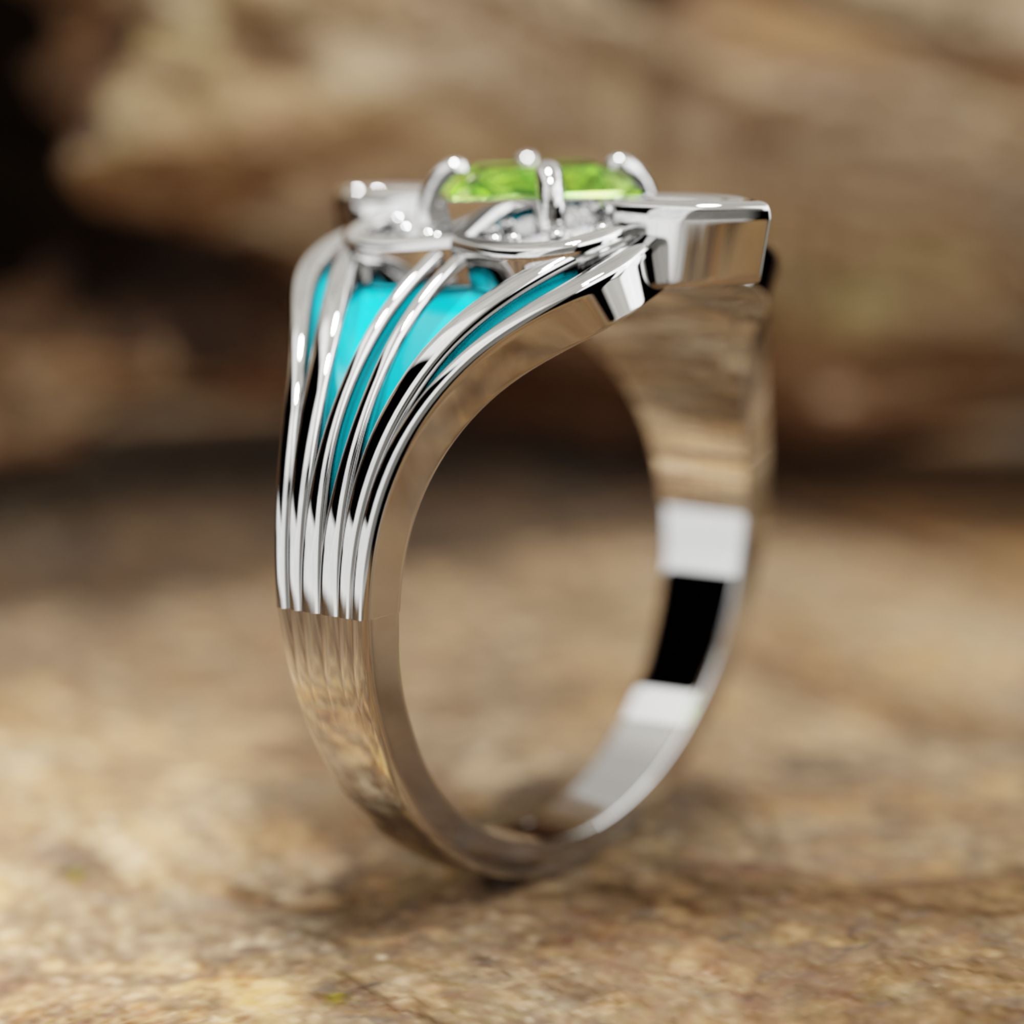 Dazzling Dawn Ring - Peridot - Serene Western