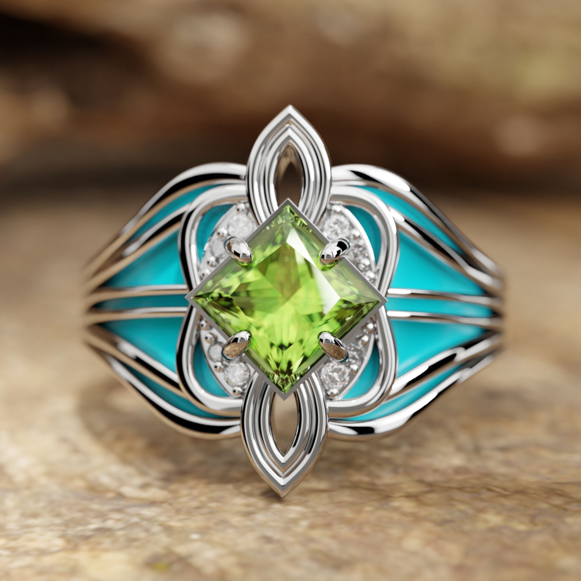 Dazzling Dawn Ring - Peridot - Serene Western