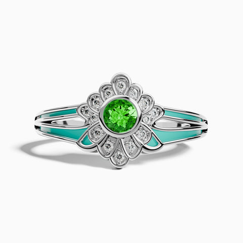 Desert Bloom Ring - Emerald