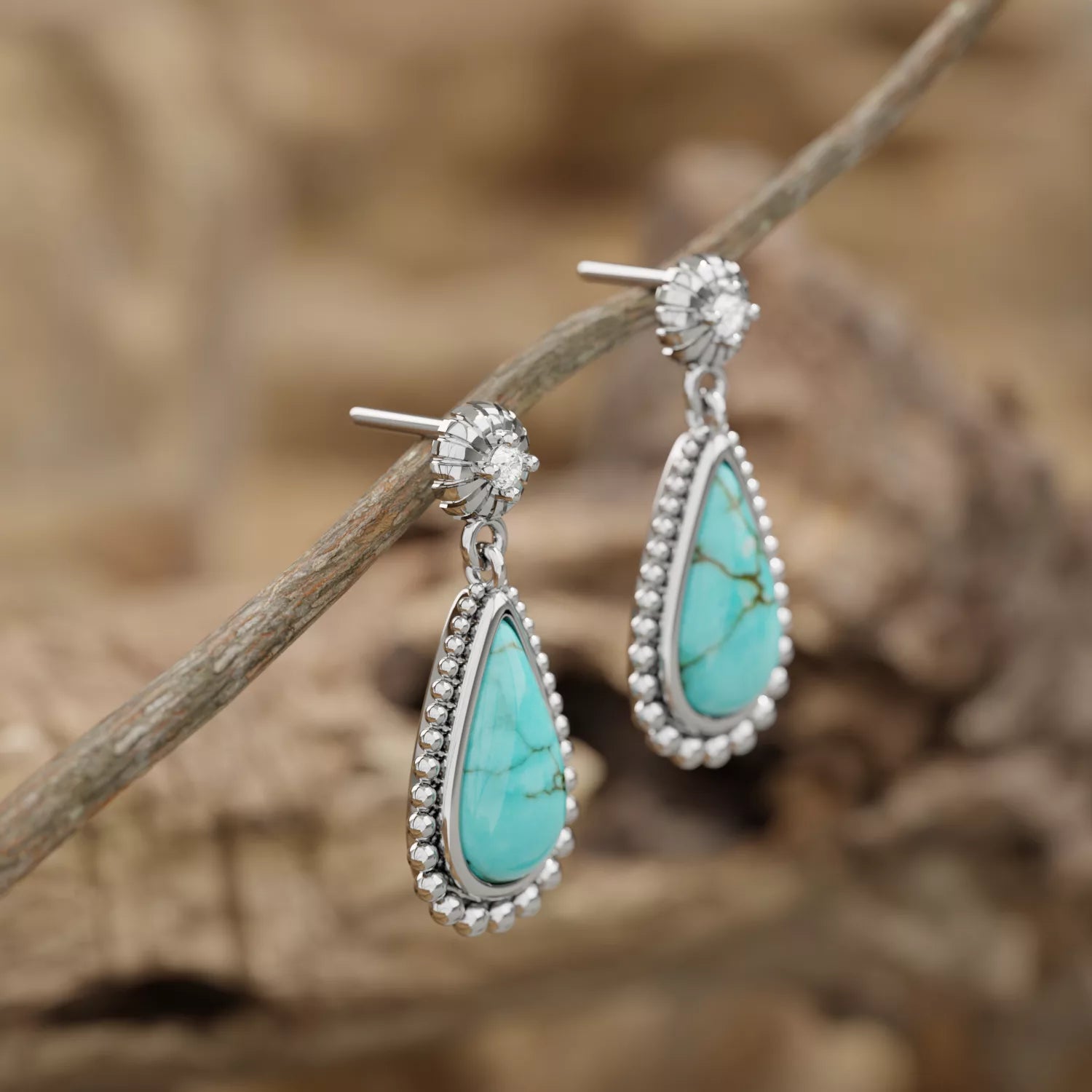 Desert Teardrop Earrings - Serene Western