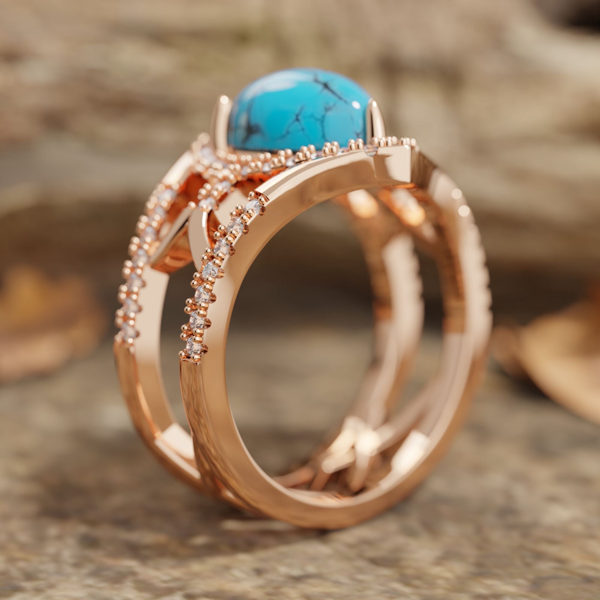 Desert Teardrop Ring - Serene Western