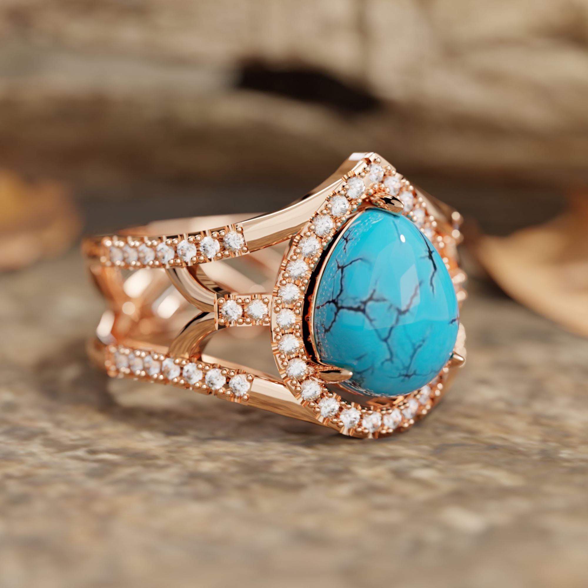 Desert Teardrop Ring - Serene Western