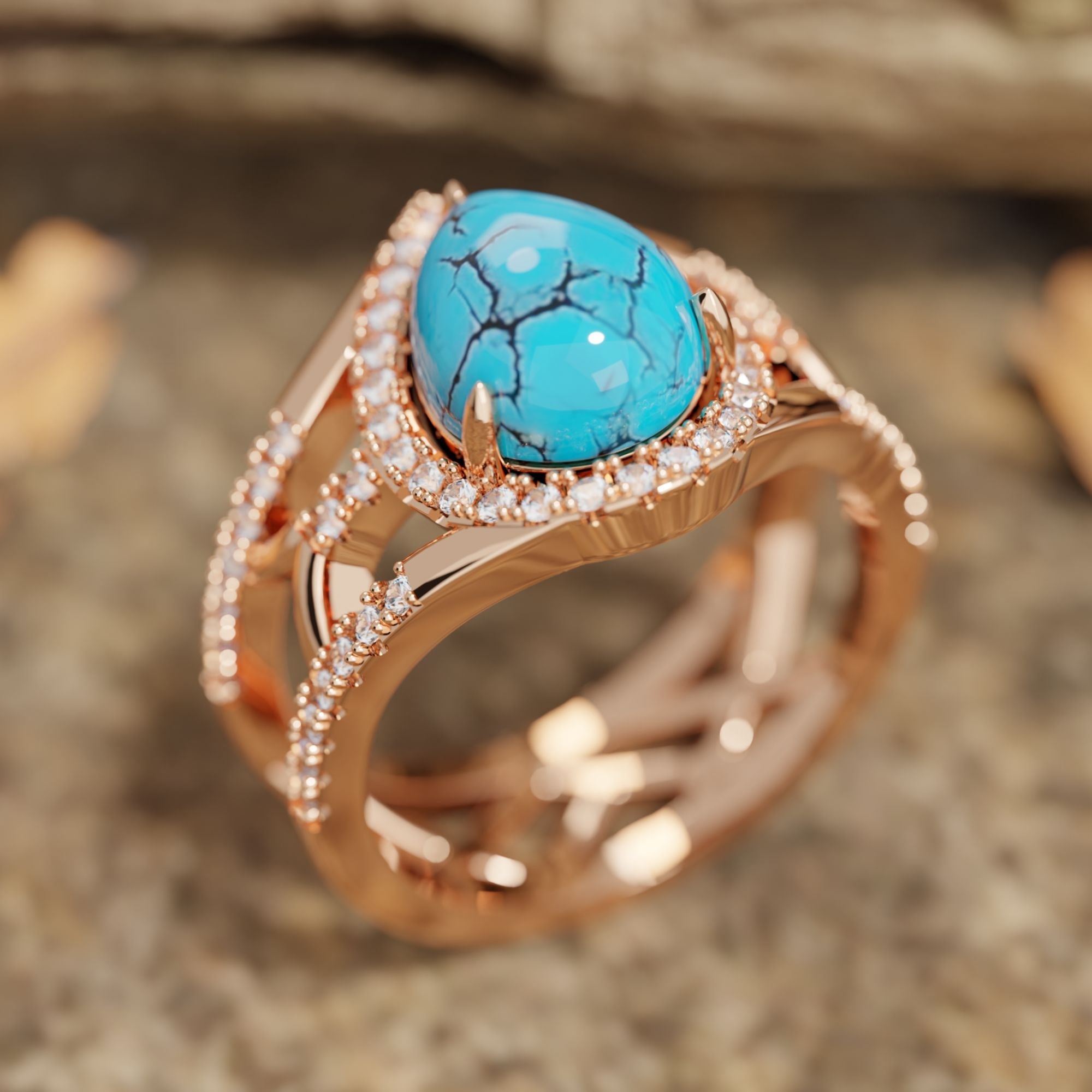 Desert Teardrop Ring - Serene Western