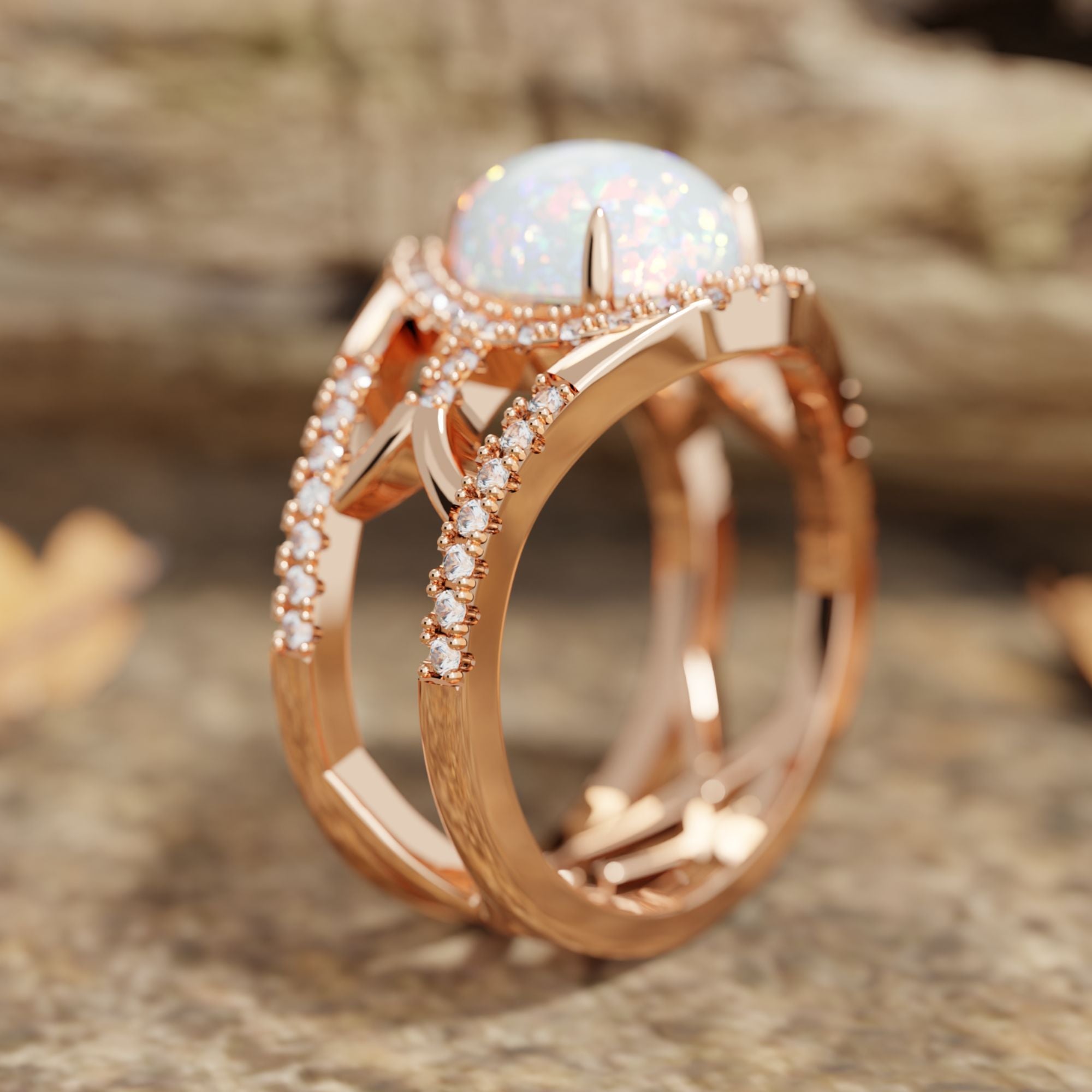 Desert Teardrop Ring - Opal - Serene Western