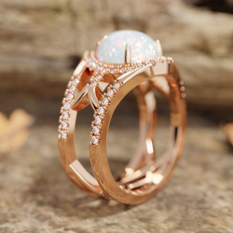 Desert Teardrop Ring - Opal