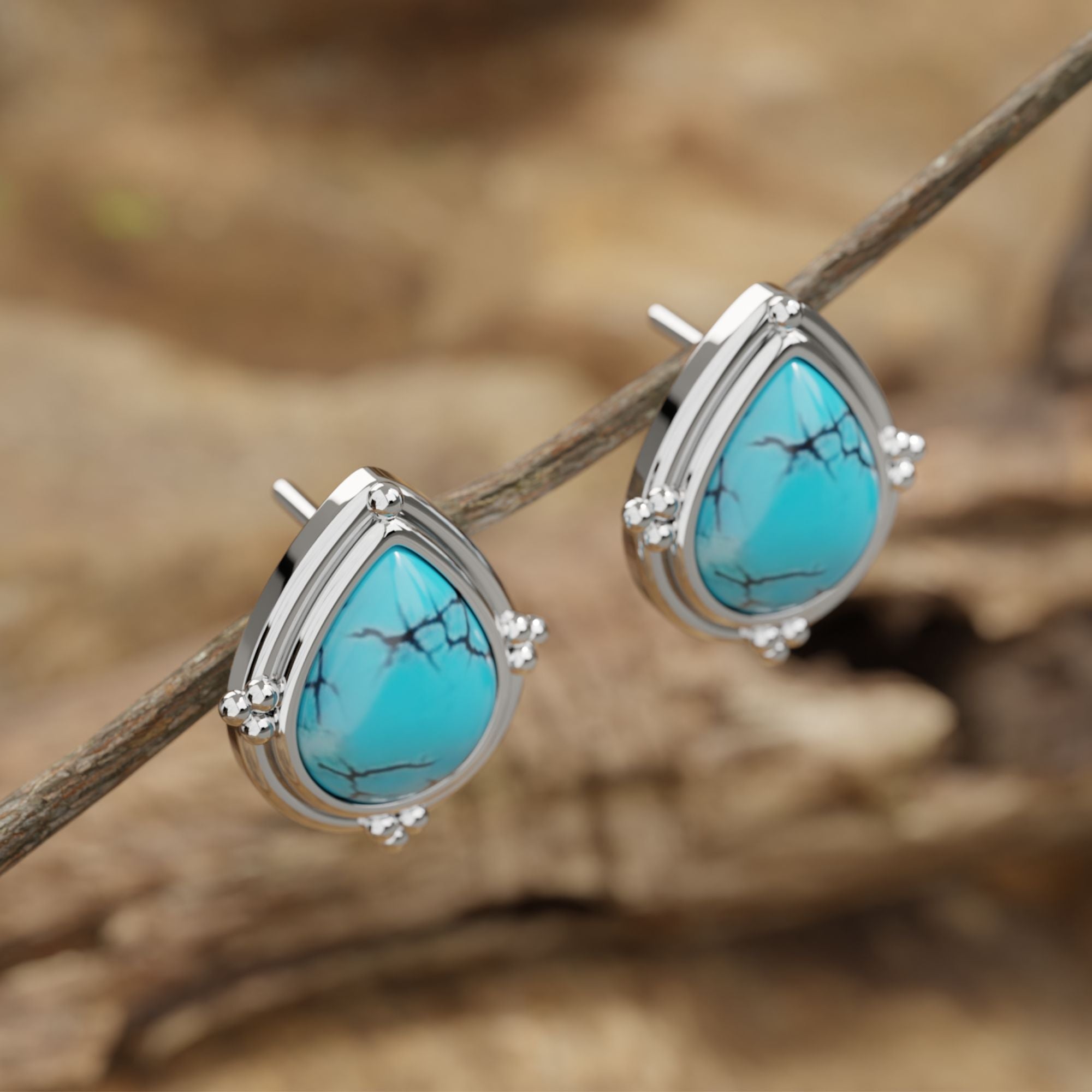 Desert Tears Earrings - Serene Western