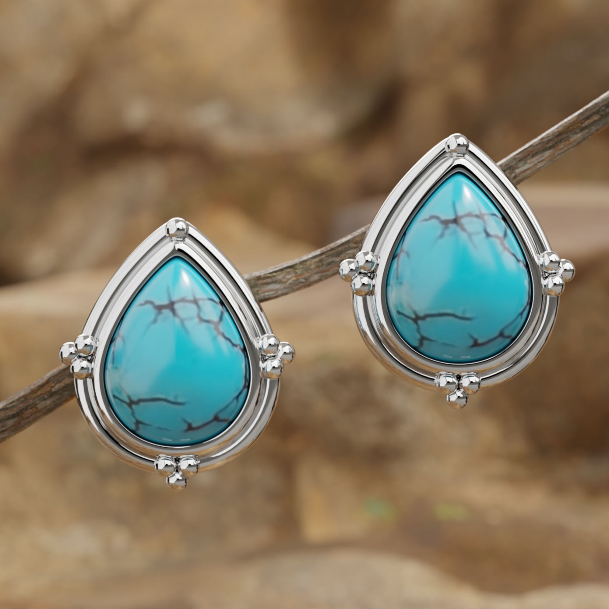 Desert Tears Earrings - Serene Western