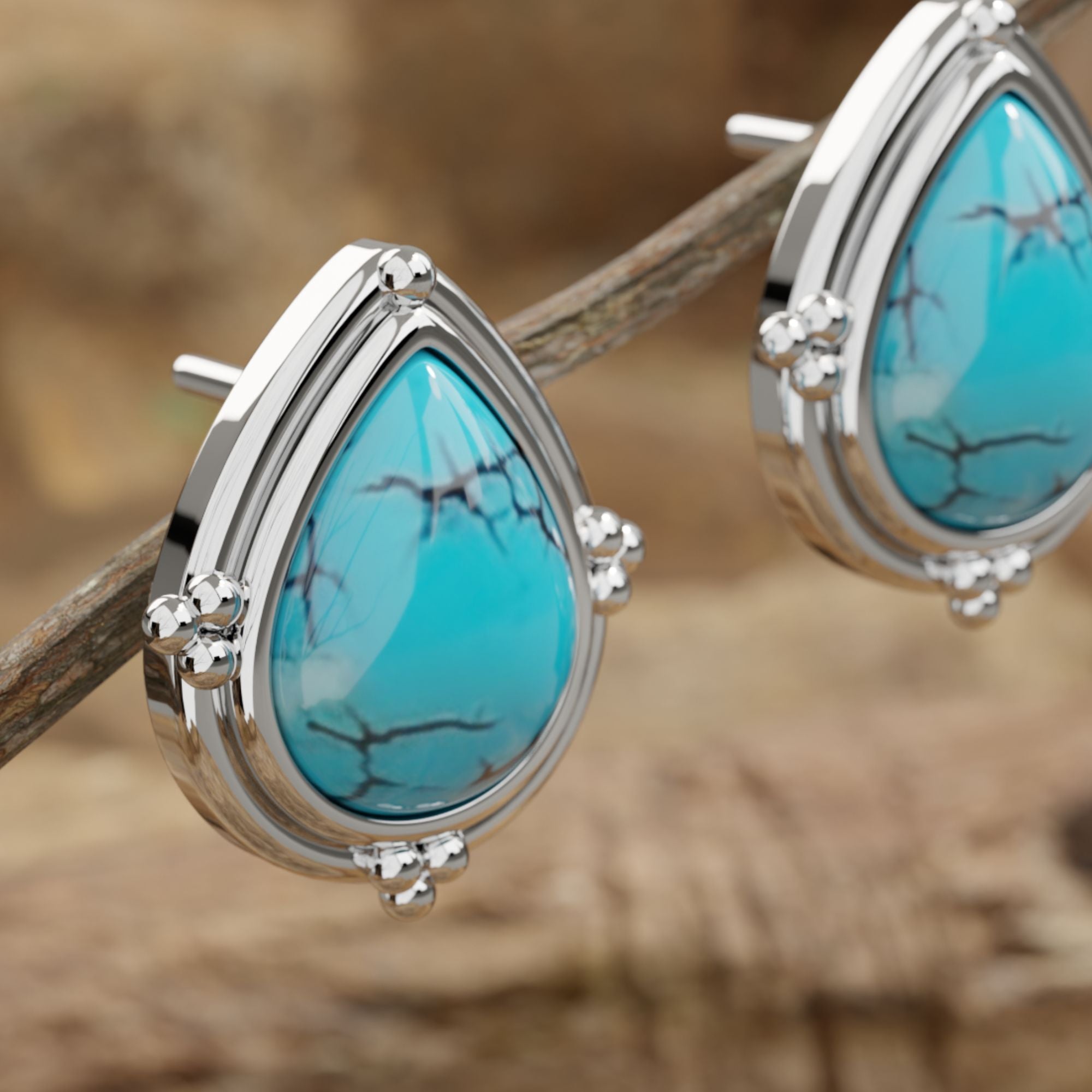 Desert Tears Earrings - Serene Western