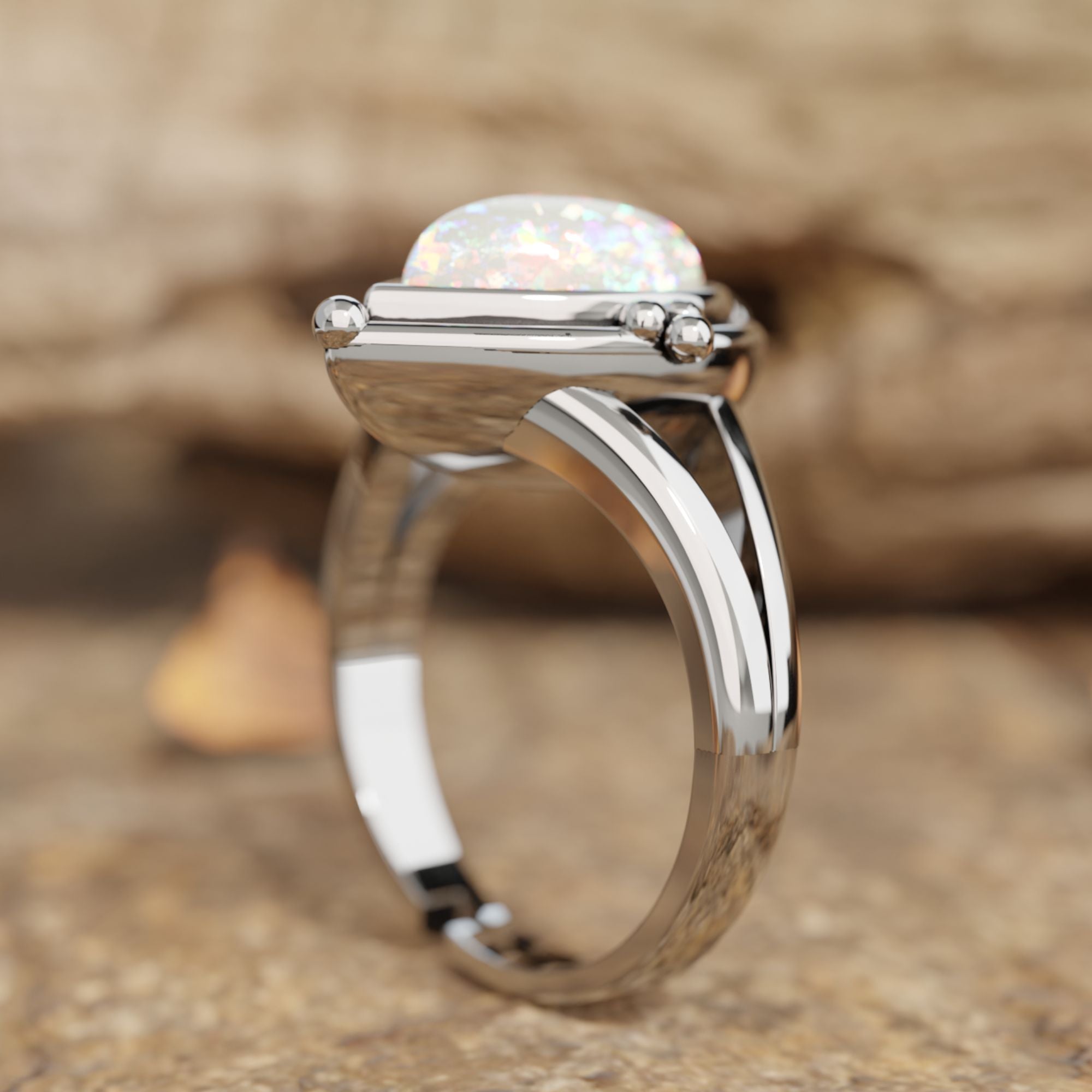 Desert Tears Ring - Opal - Serene Western