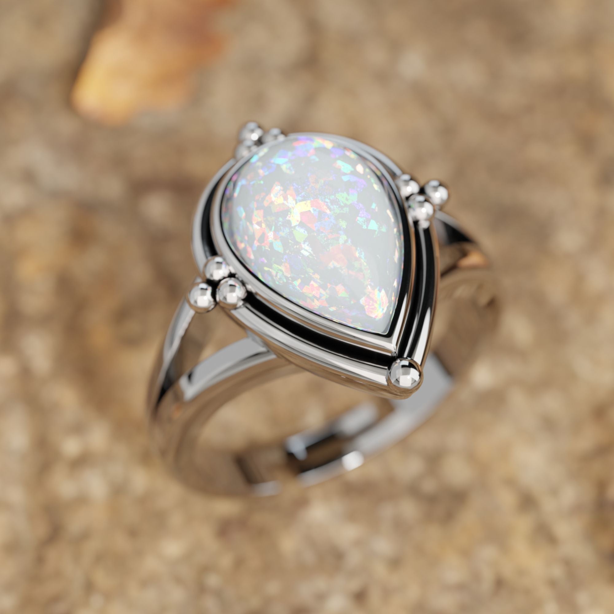 Desert Tears Ring - Opal - Serene Western