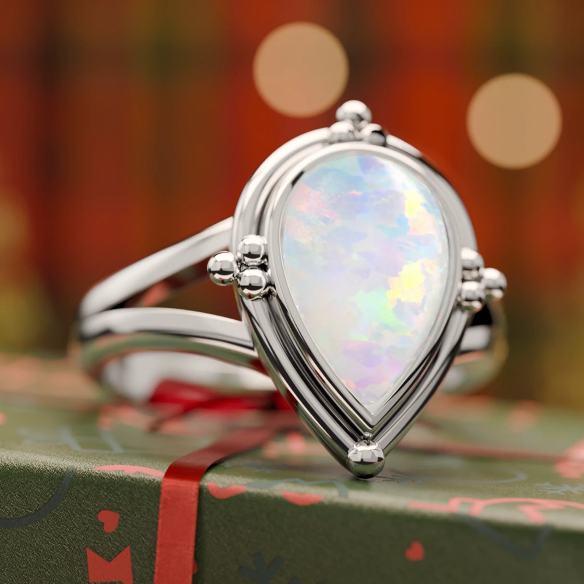 Desert Tears Ring - Opal - Serene Western