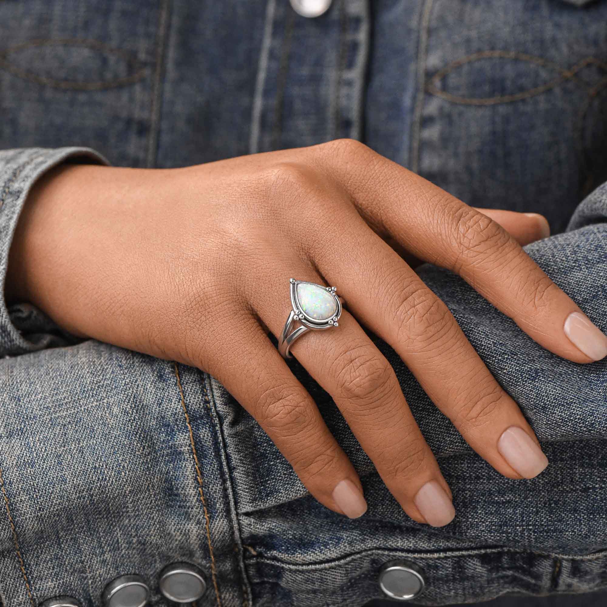 Desert Tears Ring - Opal - Serene Western