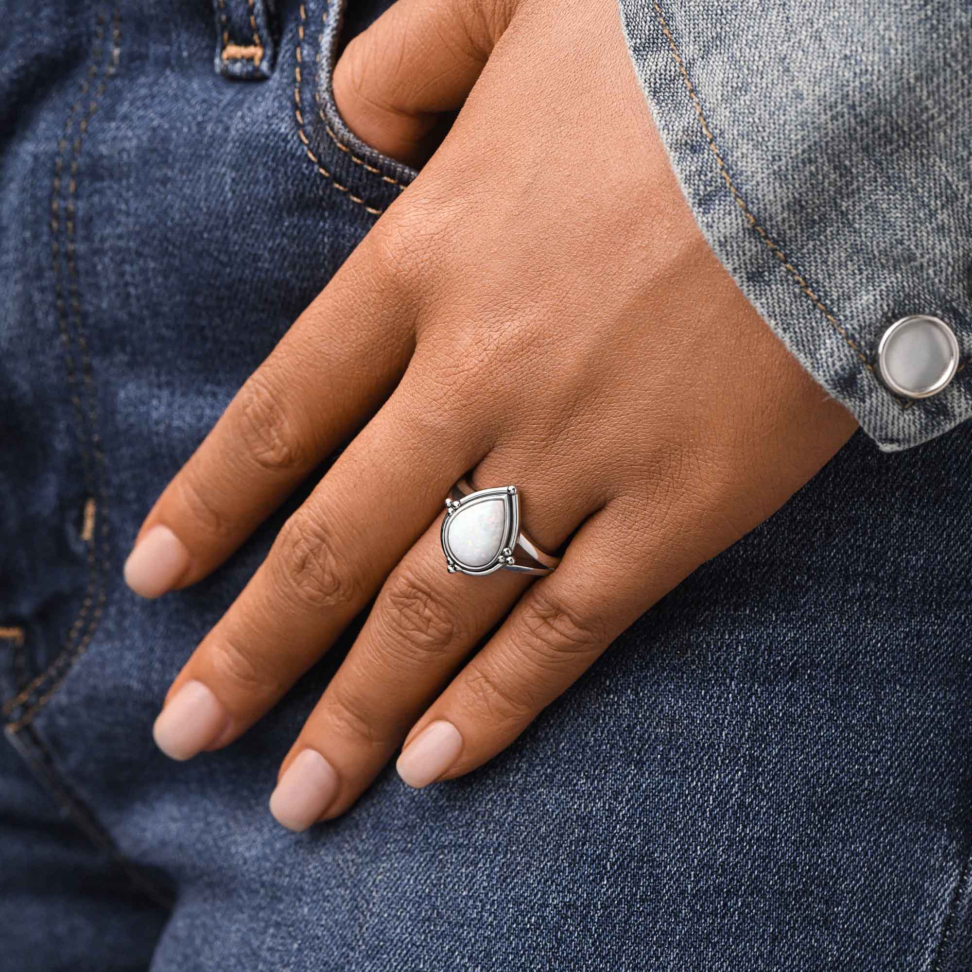 Desert Tears Ring - Opal - Serene Western