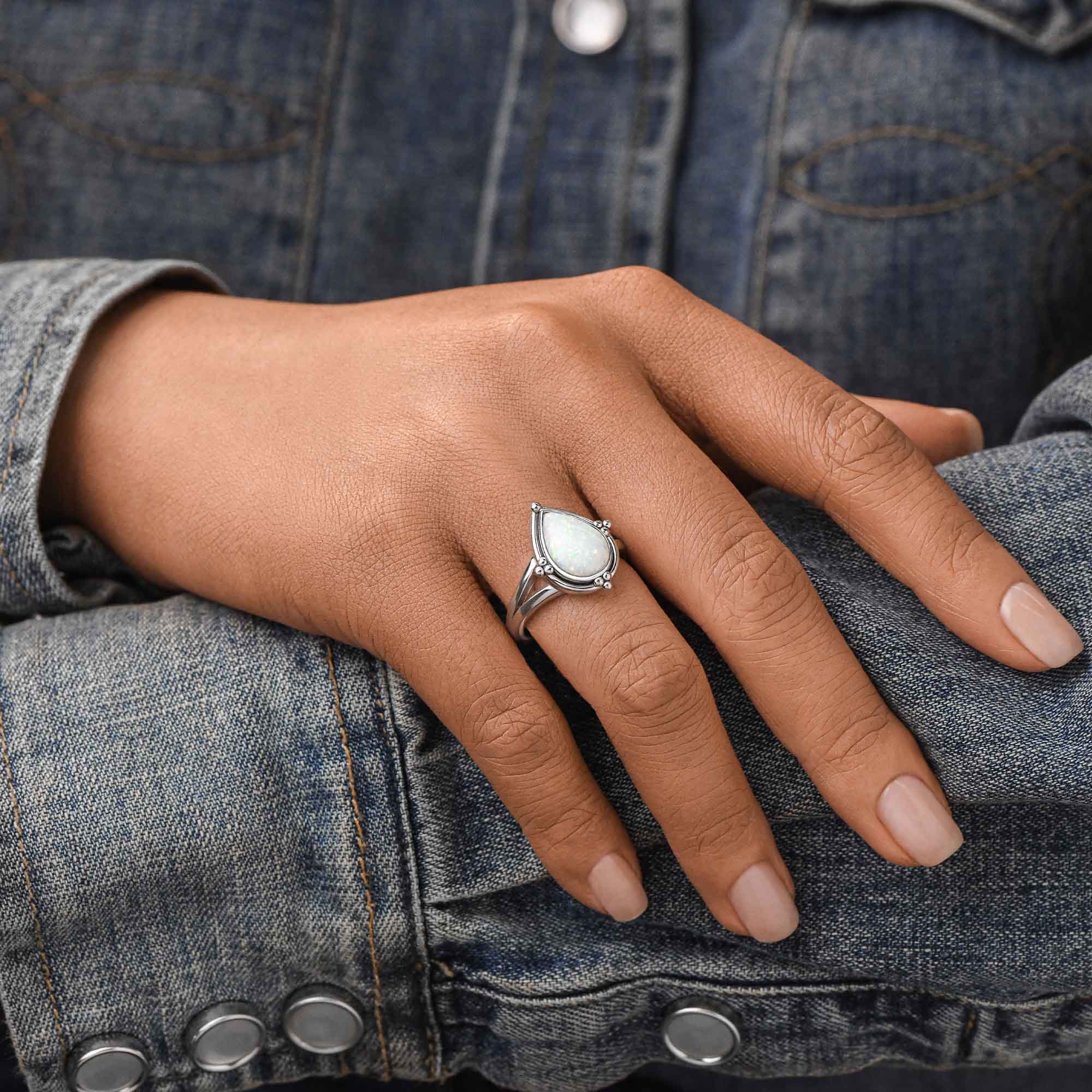 Desert Tears Ring - Opal - Serene Western