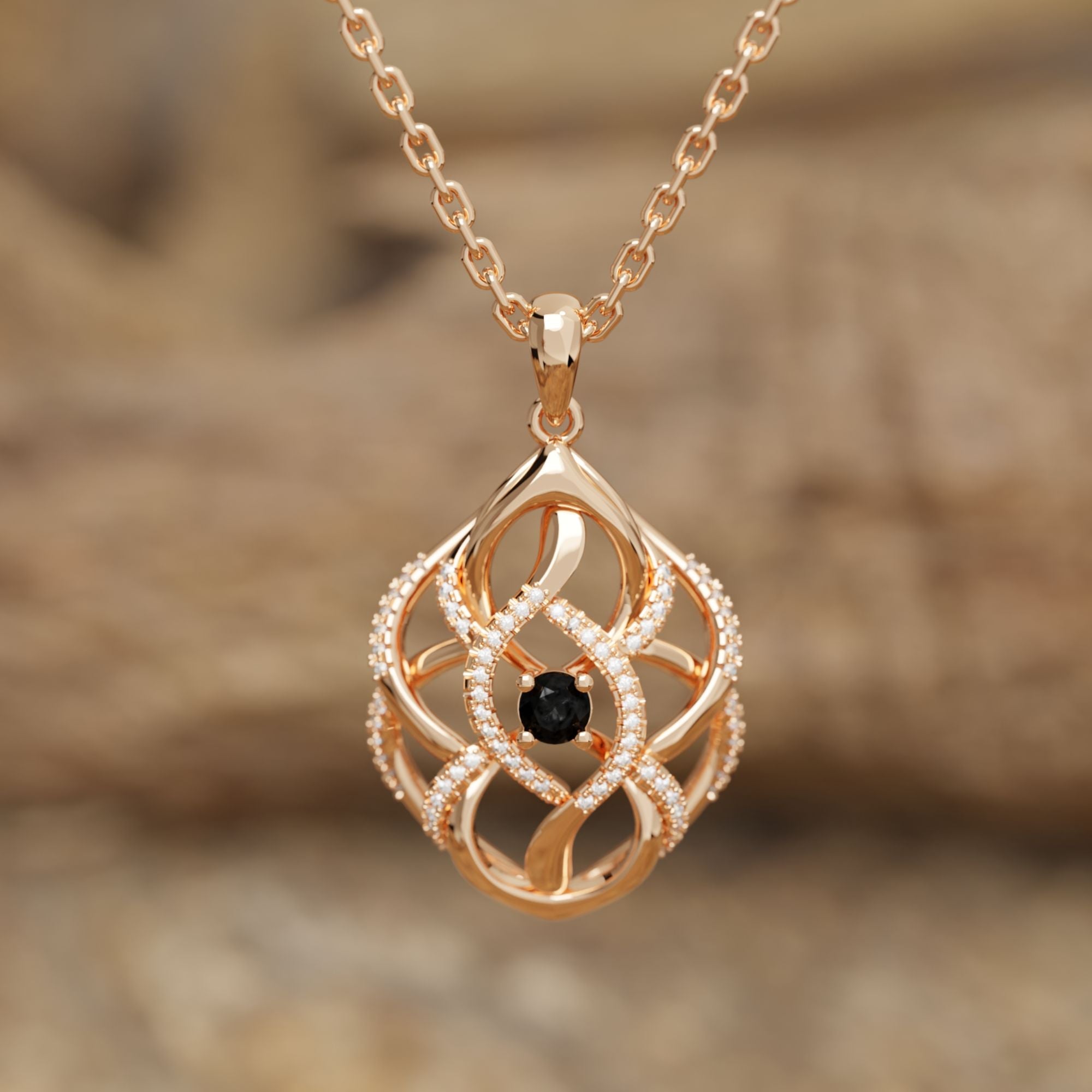 Eden's Embrace Necklace - Black Onyx - Serene Western