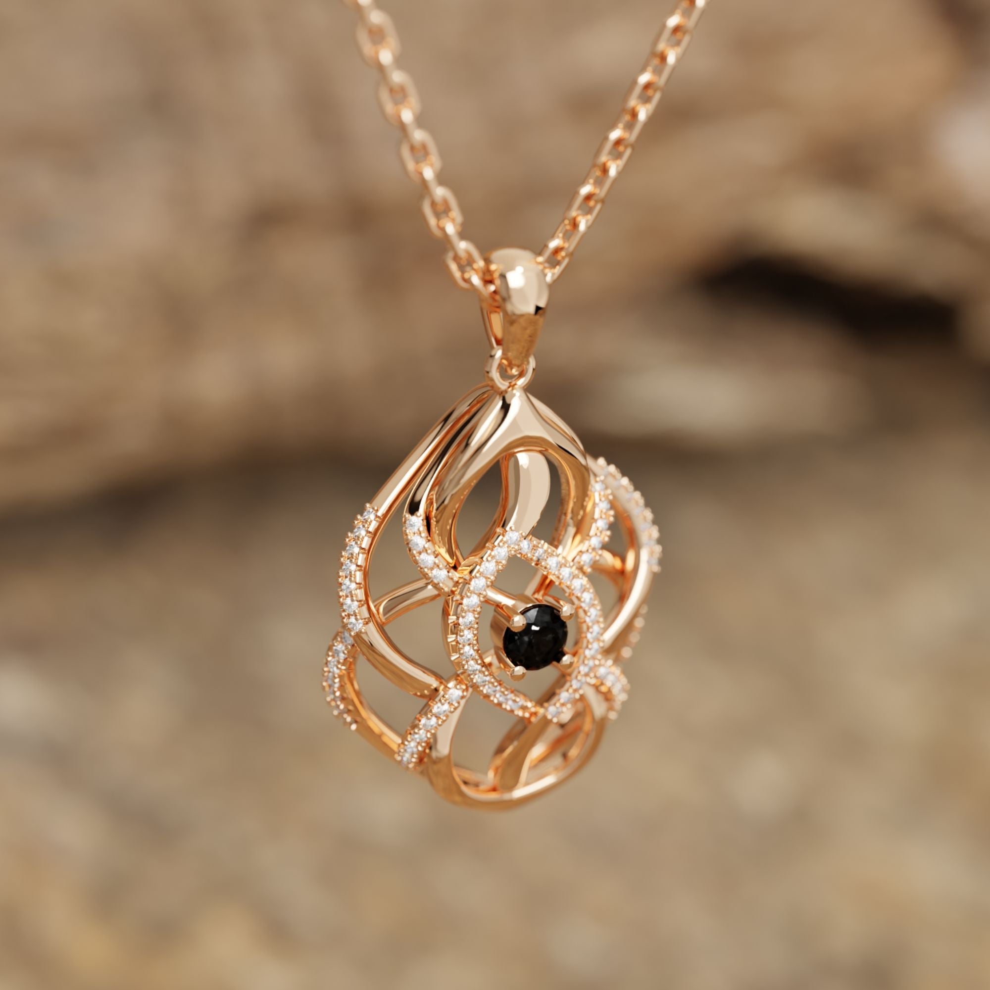 Eden's Embrace Necklace - Black Onyx - Serene Western