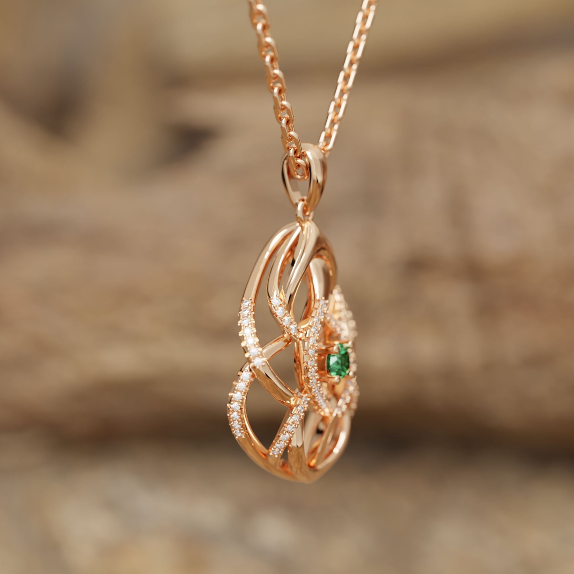 Eden's Embrace Necklace - Emerald - Serene Western