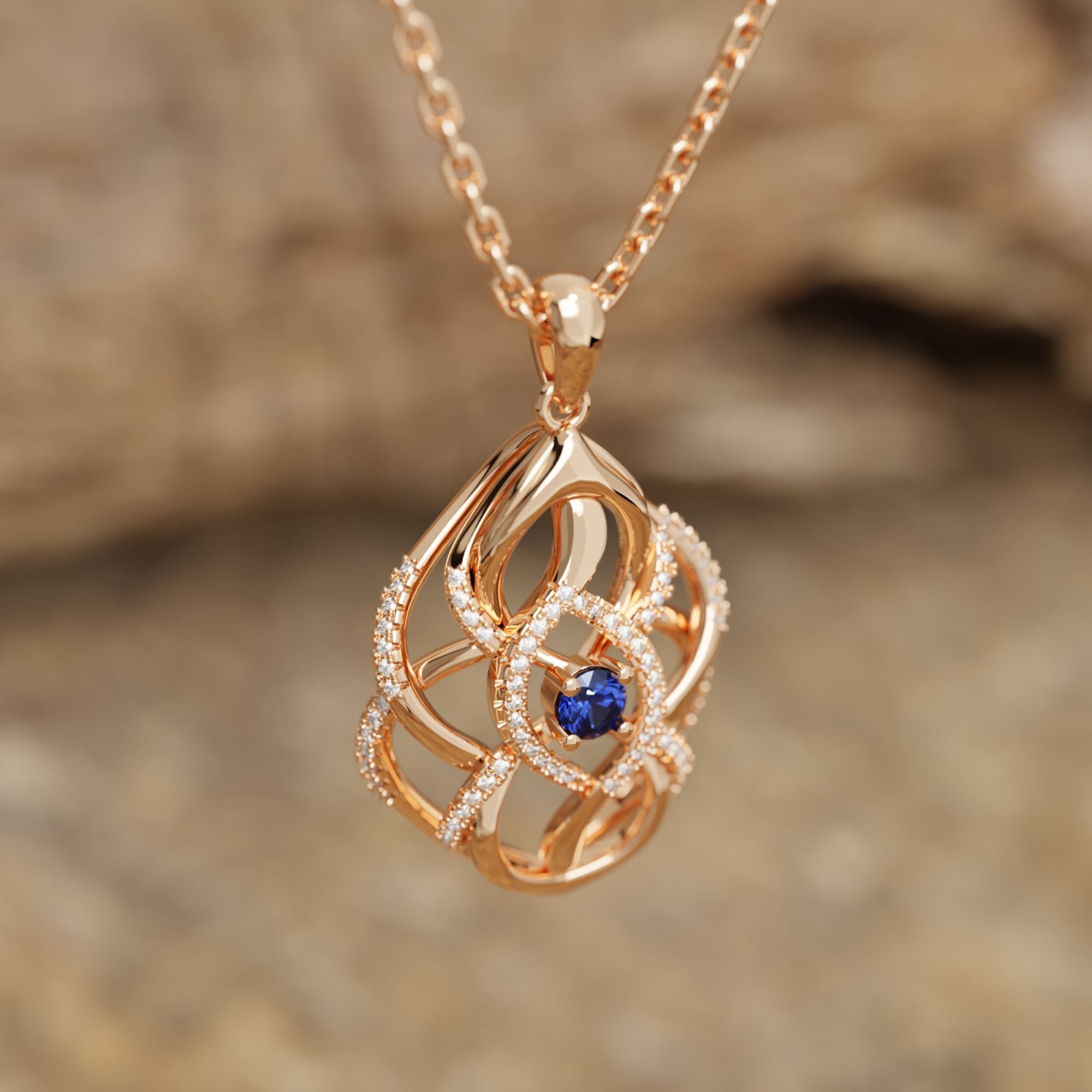 Eden's Embrace Necklace - Sapphire - Serene Western