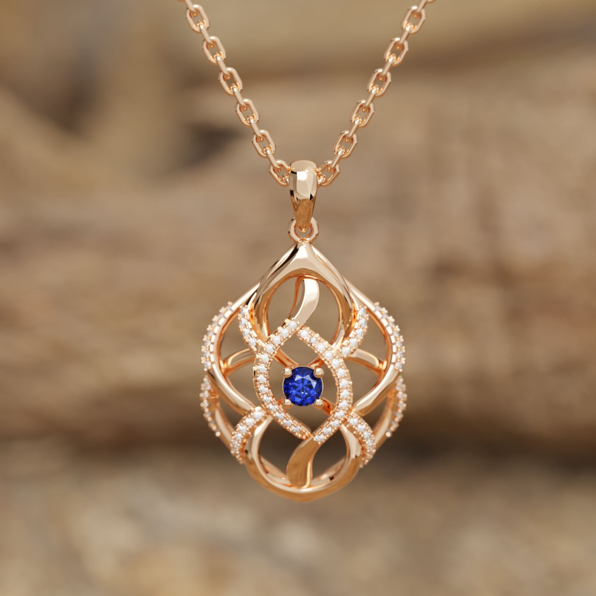 Eden's Embrace Necklace - Sapphire - Serene Western