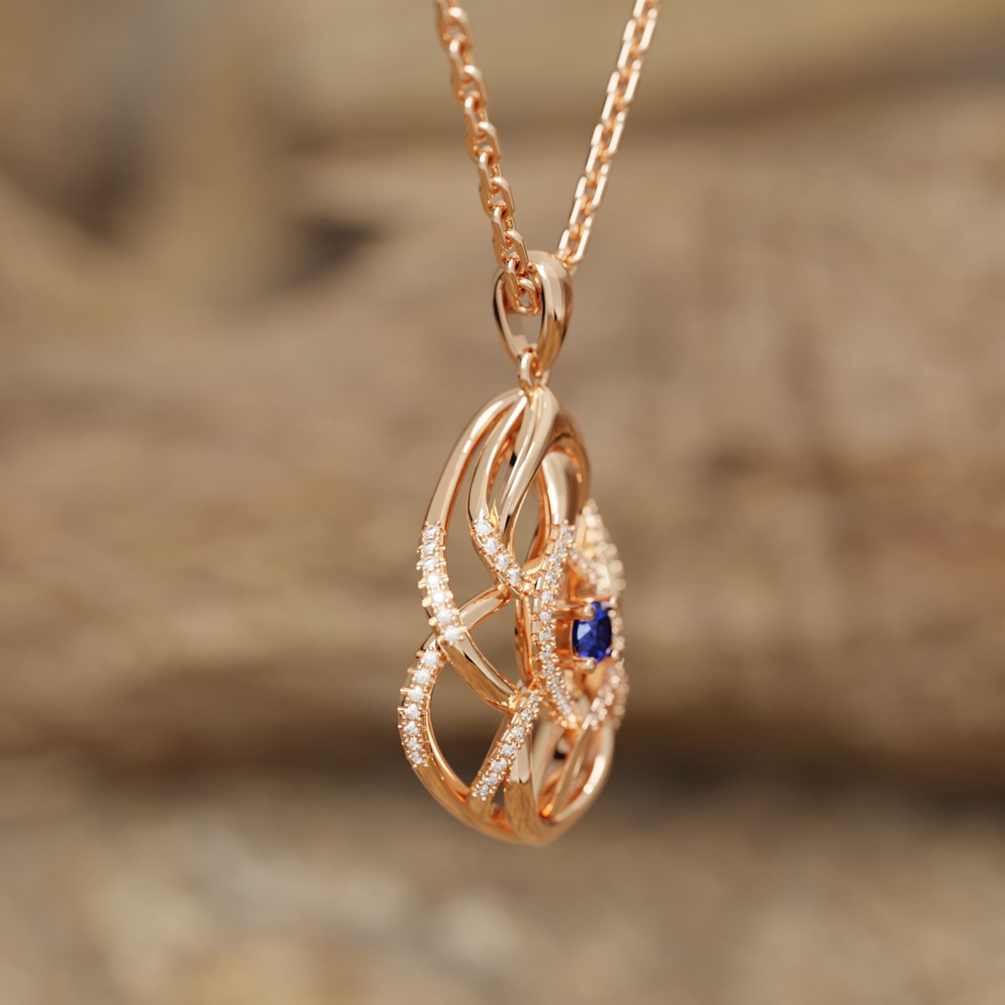 Eden's Embrace Necklace - Sapphire - Serene Western