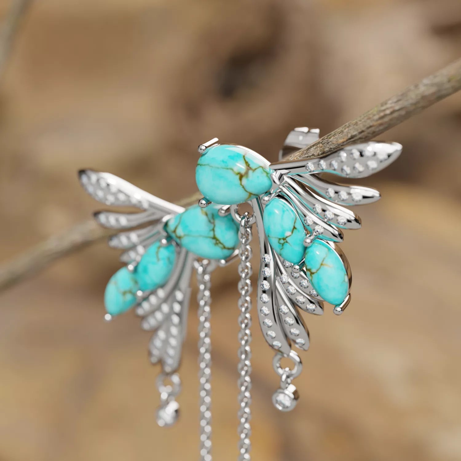 Elegant Dragonfly Earrings - Serene Western