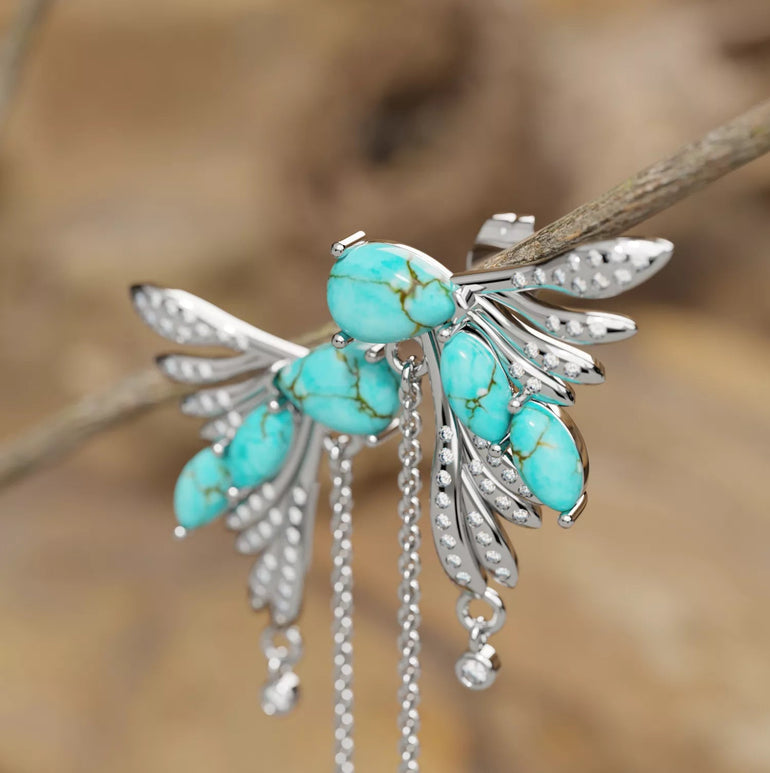 Elegant Dragonfly Earrings - Serene Western
