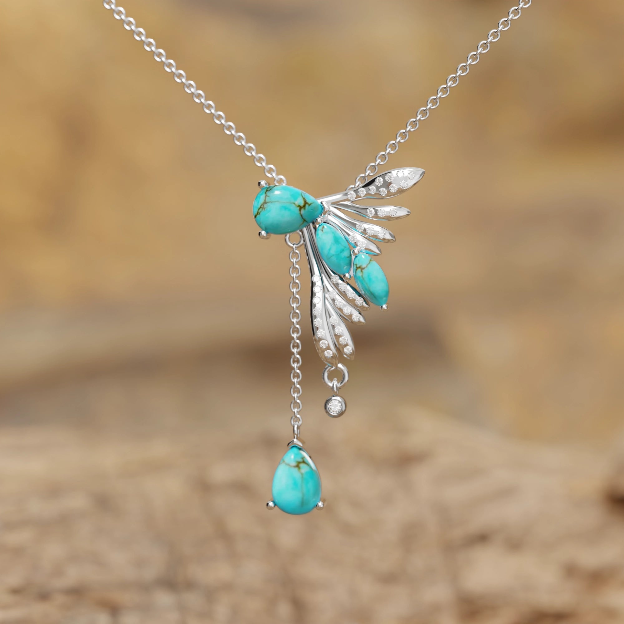 Elegant Dragonfly Necklace - Serene Western