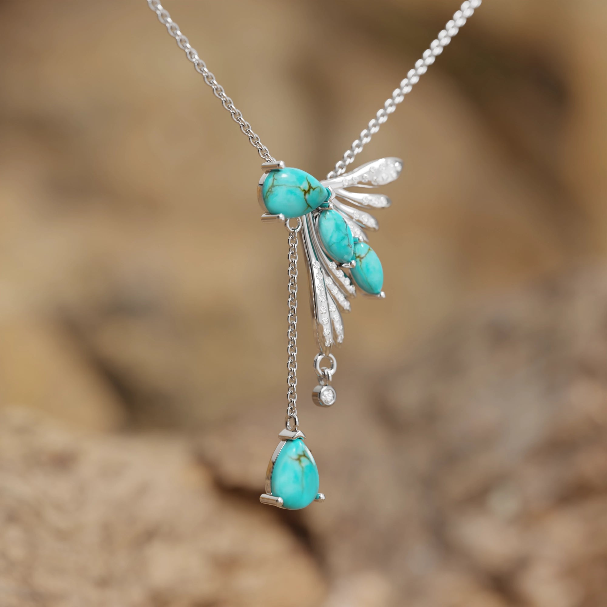 Elegant Dragonfly Necklace - Serene Western