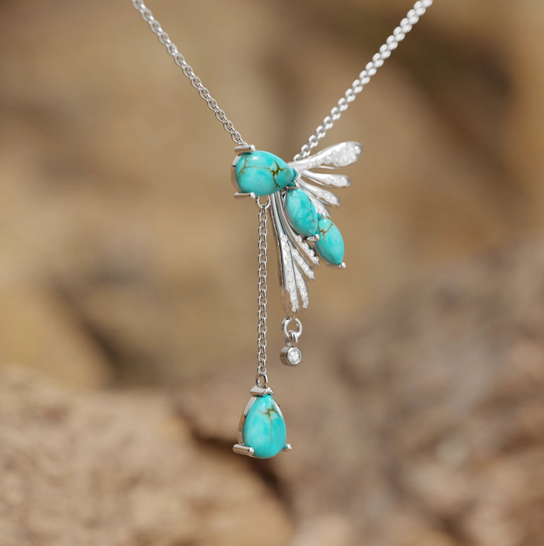 Elegant Dragonfly Necklace - Serene Western