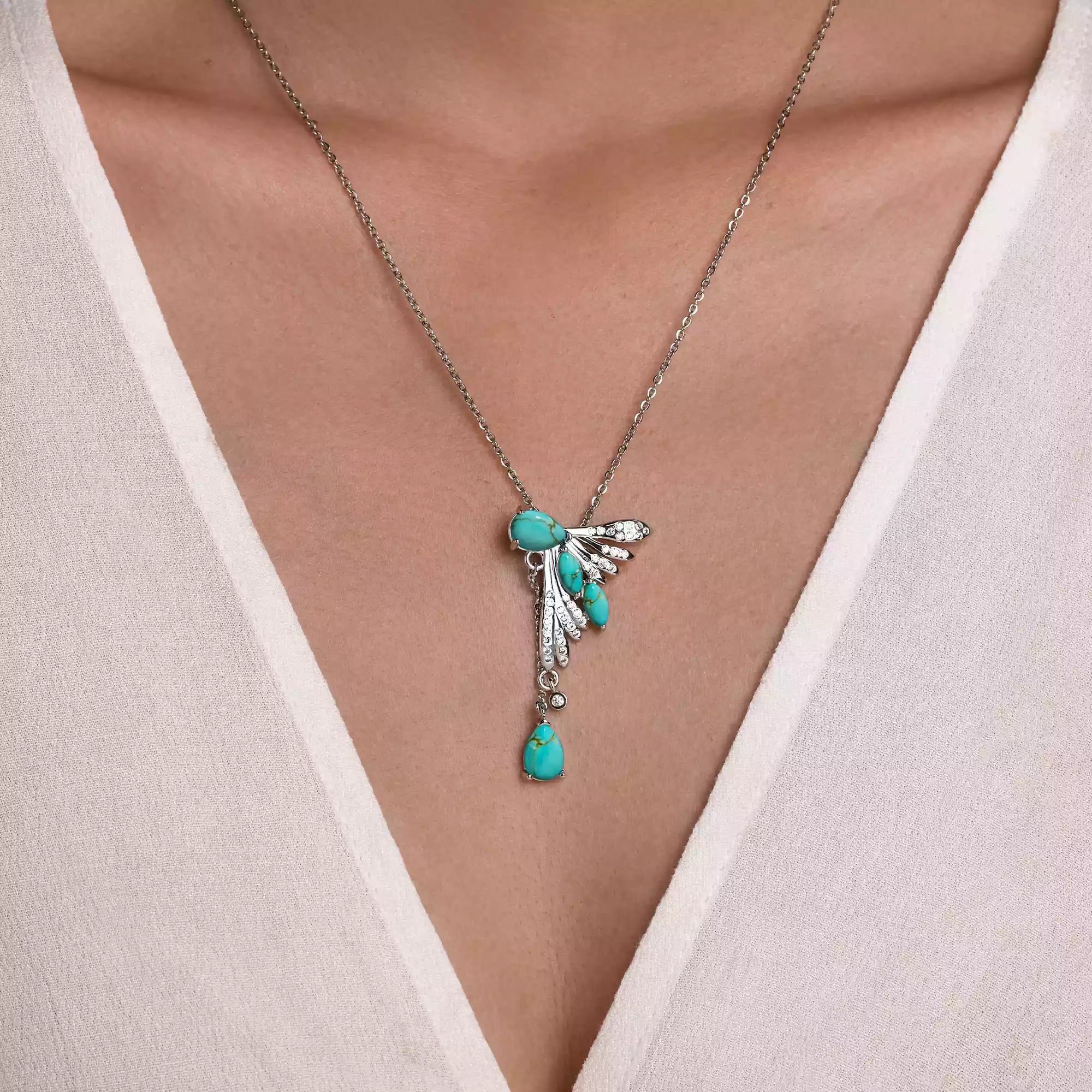 Elegant Dragonfly Necklace - Serene Western