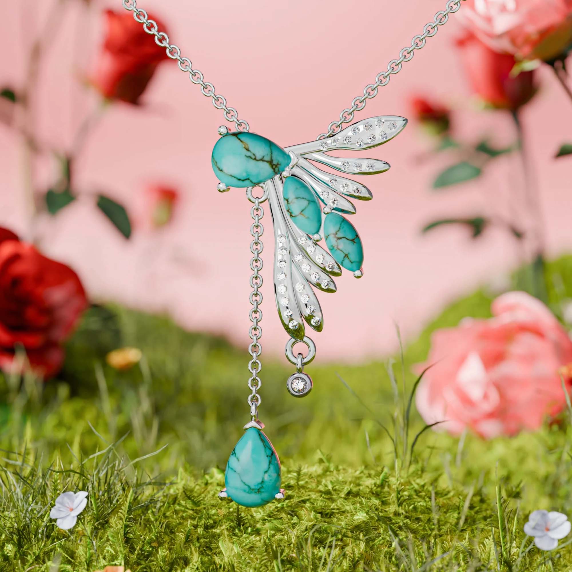 Elegant Dragonfly Necklace - Serene Western