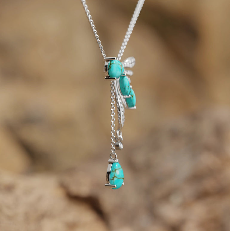 Elegant Dragonfly Necklace - Serene Western