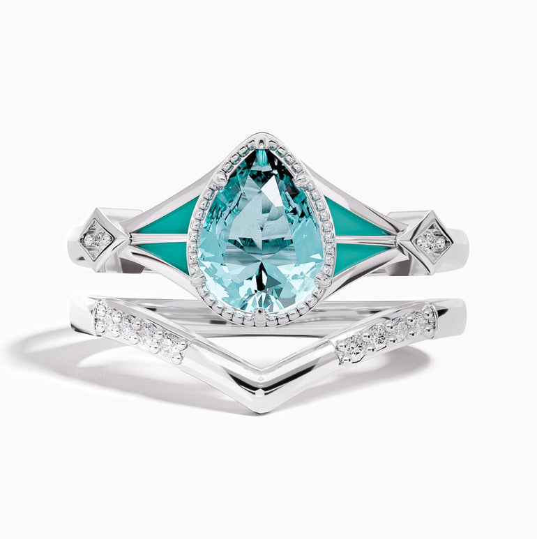 Eternal Angel's Tear Ring - Serene Western