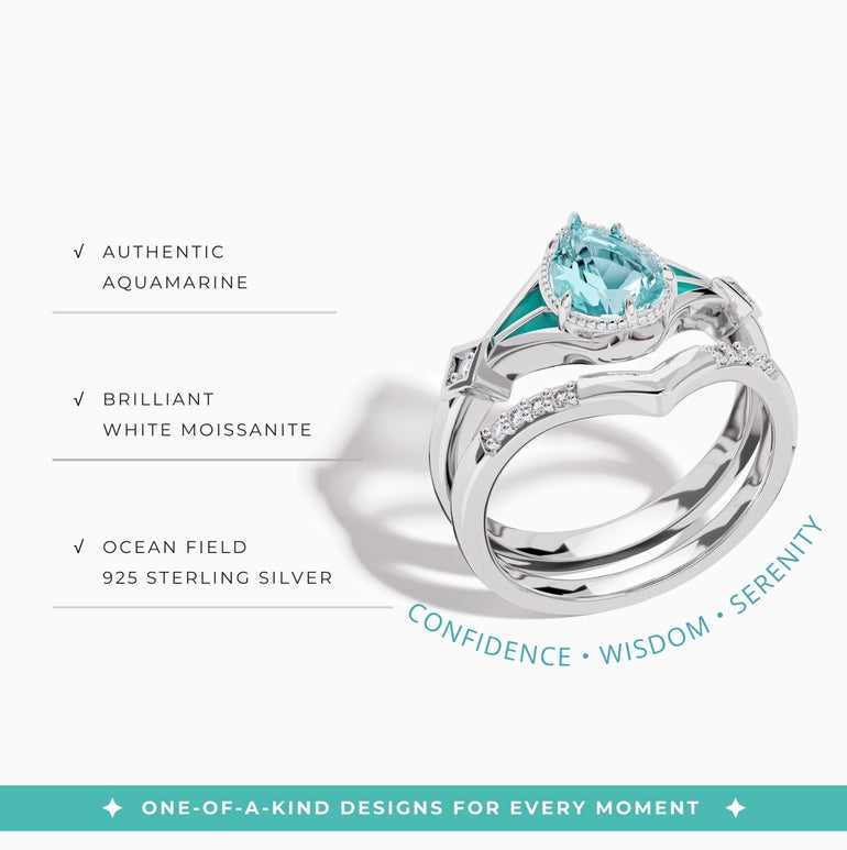 Eternal Angel's Tear Ring - Serene Western